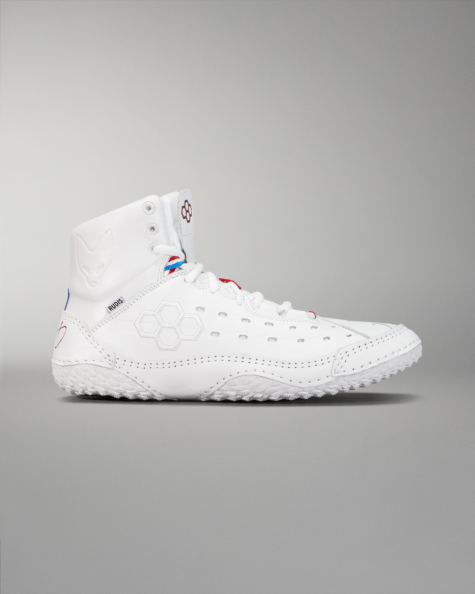 RUDIS SF Tbilisi Adult Wrestling Shoes - White | Lightweight & Durable for Training & Competition | Perfect for Wrestling, MMA & Grappling
