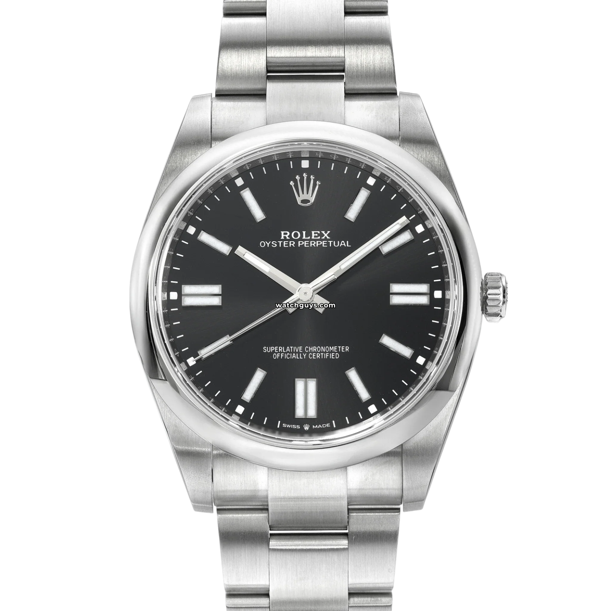 Rolex Oyster Perpetual 124300 Men's Watch - 41mm Black Dial Automatic Swiss Luxury Watch for Business, Formal & Special Occasions