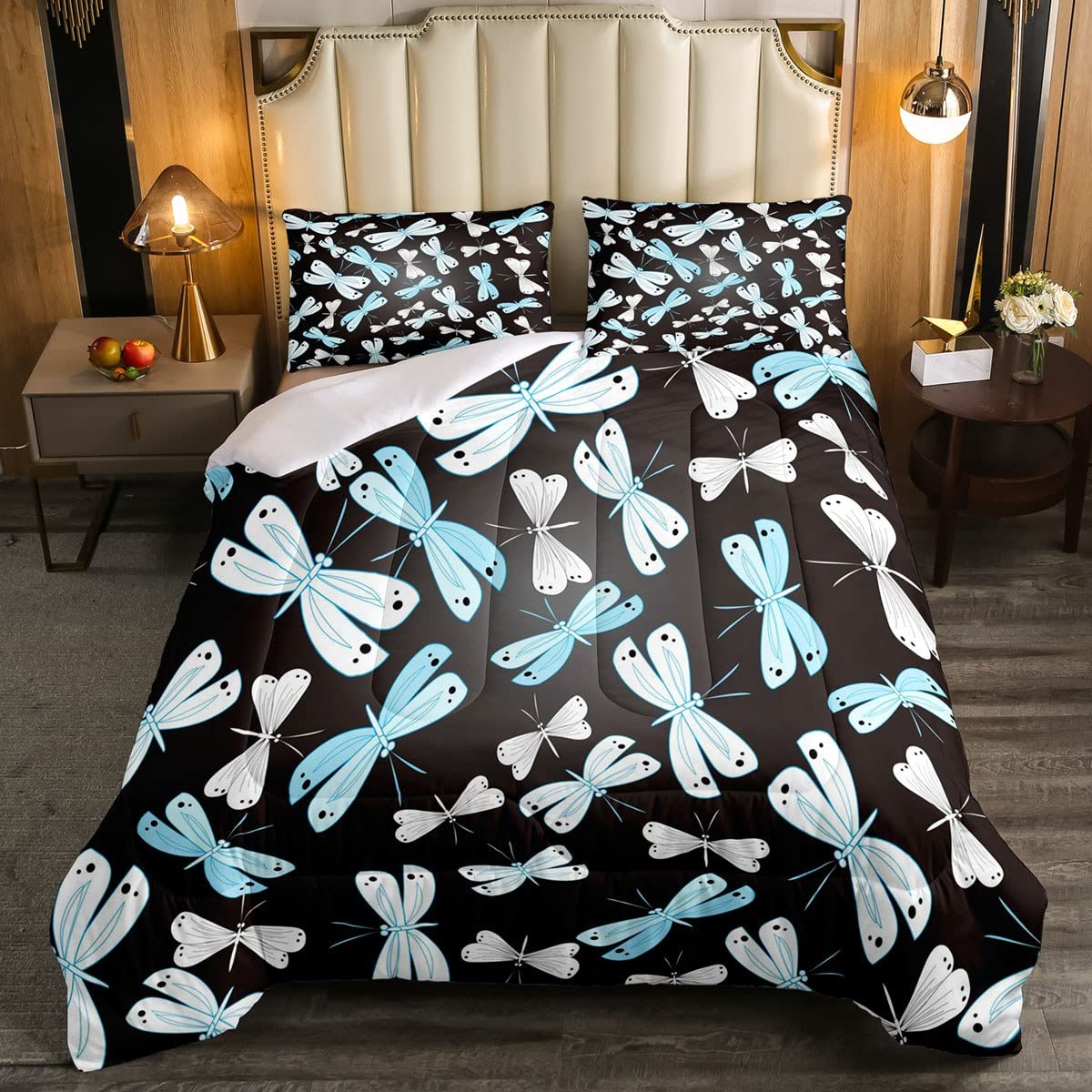 3D Butterfly Print Comforter Set - Lightweight Black Duvet Cover with Animal Theme for Kids Room Decor | Full Size Bedding for Boys & Girls | Perfect for Nursery, Bedroom, and Sleepovers