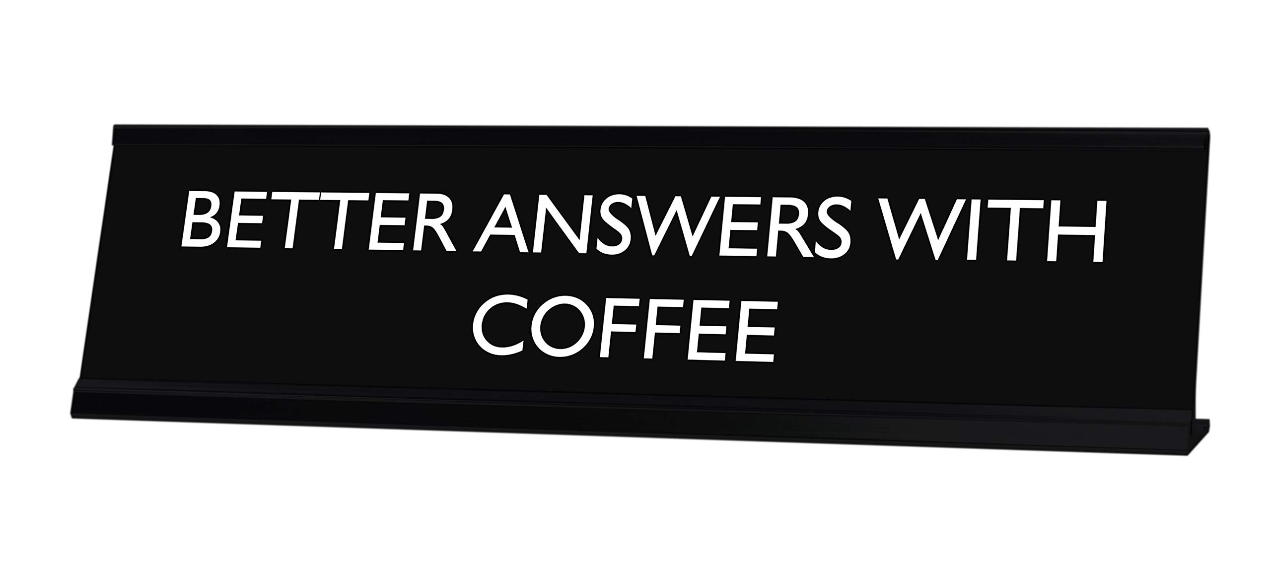 LITA Coffee Themed Novelty Desk Sign - Funny Office Decor for Coffee Lovers - Perfect for Work Desks, Home Offices & Gifts