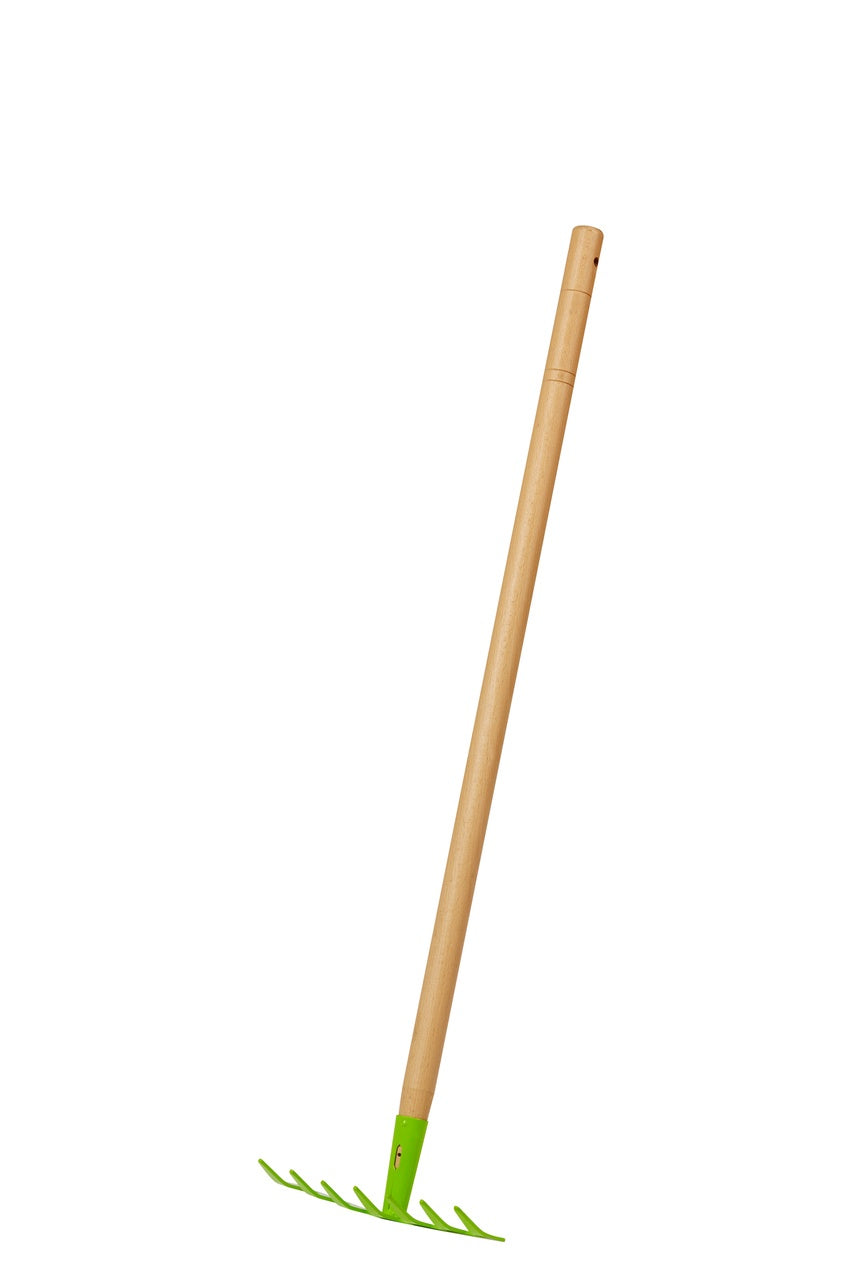 EverEarth Wooden Toy Rake for Kids - Eco-Friendly Gardening Tool for Outdoor Play & Learning - Perfect for Sandbox, Beach, and Backyard Fun
