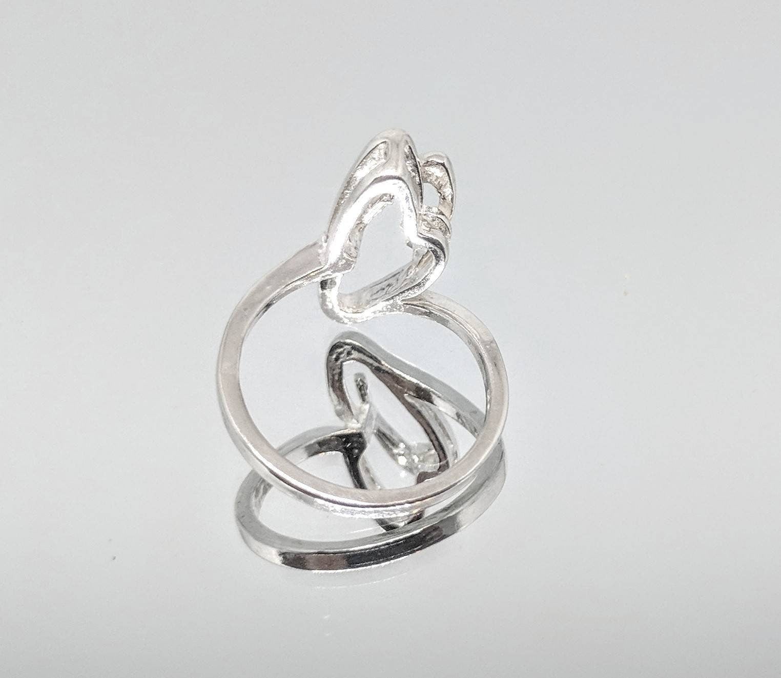 14K Gold or Sterling Silver Freeform Ring Shank Size 7 - DIY Jewelry Making Kit, Fashion Statement Ring for Women (168 032/148 032) | Perfect for Handmade Jewelry, Gift Giving & Special Occasions