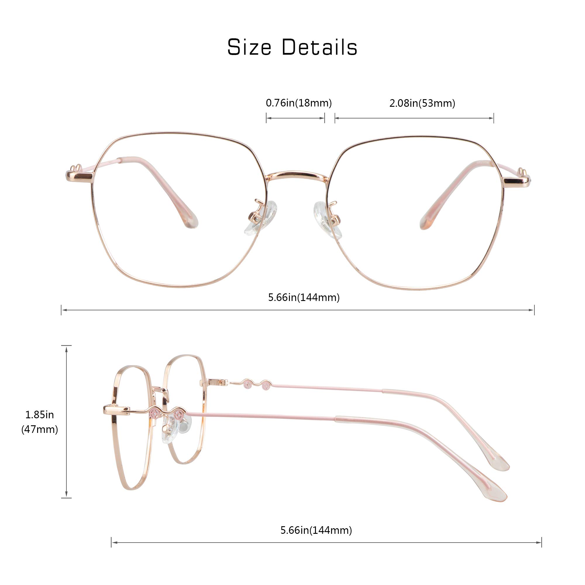 VisionGlobal Bifocal Reading Glasses with Blue Light Blocking - Stylish Retro Square Frames for Men & Women | Perfect for Computer Work, Reading & Screen Time Protection