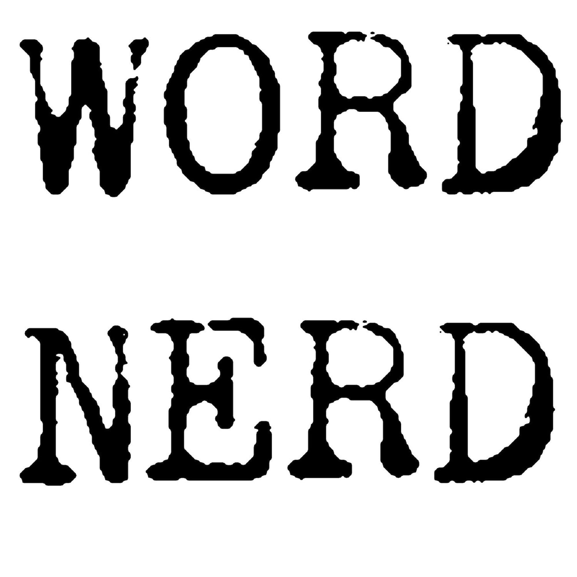 Word Nerd Oval Sticker - Funny Car Bumper Decal for Laptop, Notebook & Water Bottle - Perfect for Book Lovers & Grammar Enthusiasts