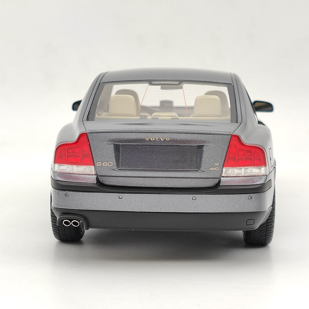 1/18 Scale Volvo S60 R 2003 Grey Metallic Resin Model Car - DNA Collectibles DNA000107 - Perfect for Car Enthusiasts, Collectors & Home Office Decor
