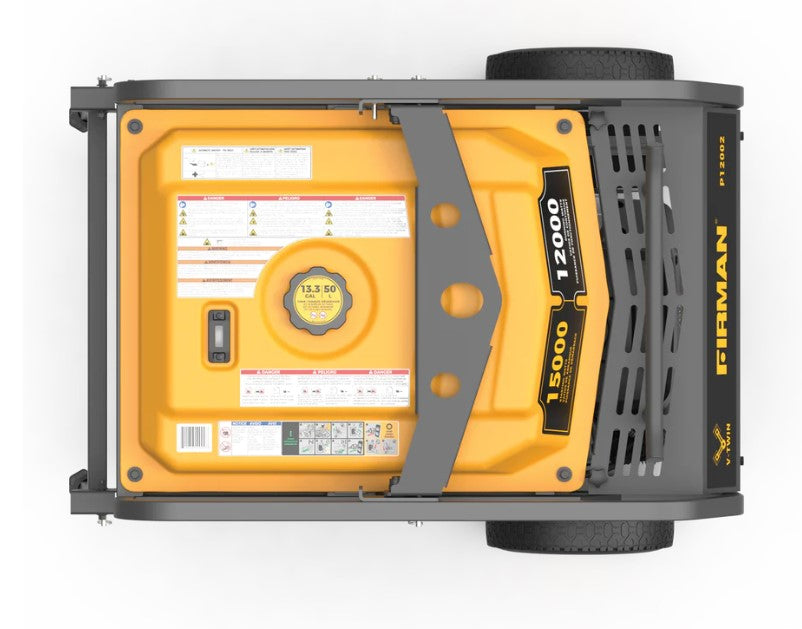 Firman P12002 12000W/15000W 50 Amp Electric Start Gas Generator with CO Alert - Portable Power for Home Backup, Camping & Outdoor Events