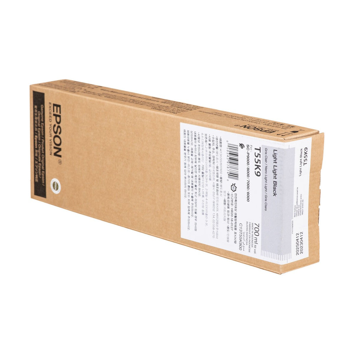 Epson T55K900 P6000 P7000 P8000 P9000 Ultrachrome HD Ink Cartridge - 700ml Light Light Black for Professional Photo Printing & Graphic Design