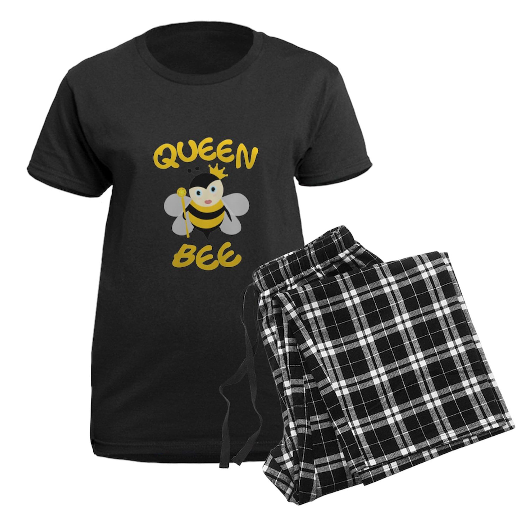 Queen Bee Pajamas for Women - Cute & Comfortable Novelty Sleepwear PJ Set - Perfect for Sleepovers, Girls Night In & Relaxing at Home