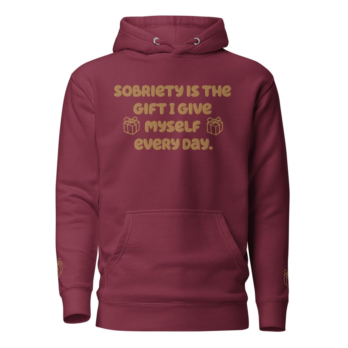Sobriety Gift Hoodie - Inspirational Embroidered Hooded Sweatshirt for Recovery & Sobriety Journey | Perfect for AA Meetings, Sober Living & Daily Motivation