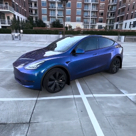 Tesla Model Y 19 Inch Gemini Wheel Covers (4PCS) - Matte Black Sport Style for Model S Version | Enhance Your Tesla's Look for Daily Commute & Road Trips