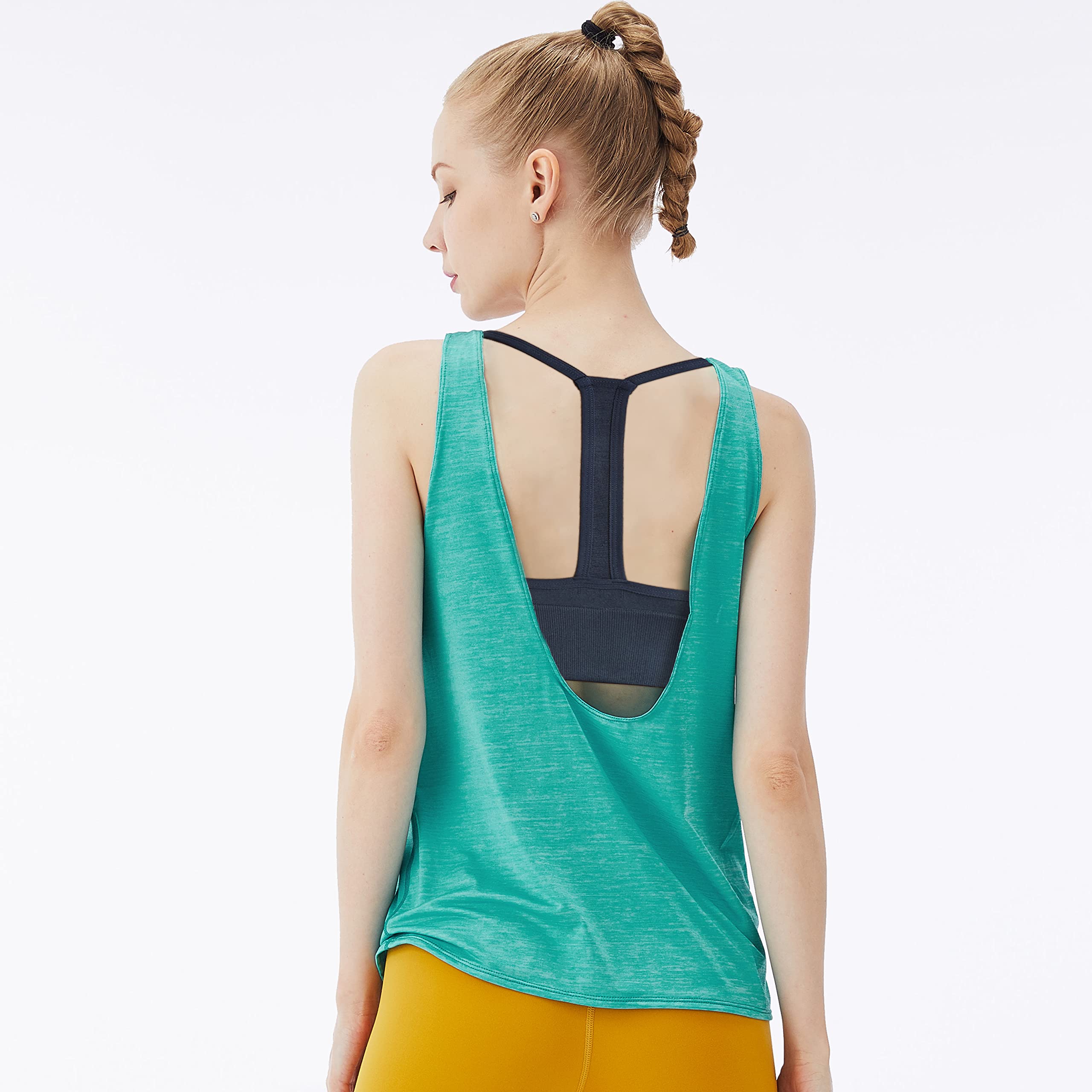 Evercute Padded Racerback Sports Bra for Yoga & Fitness Workouts