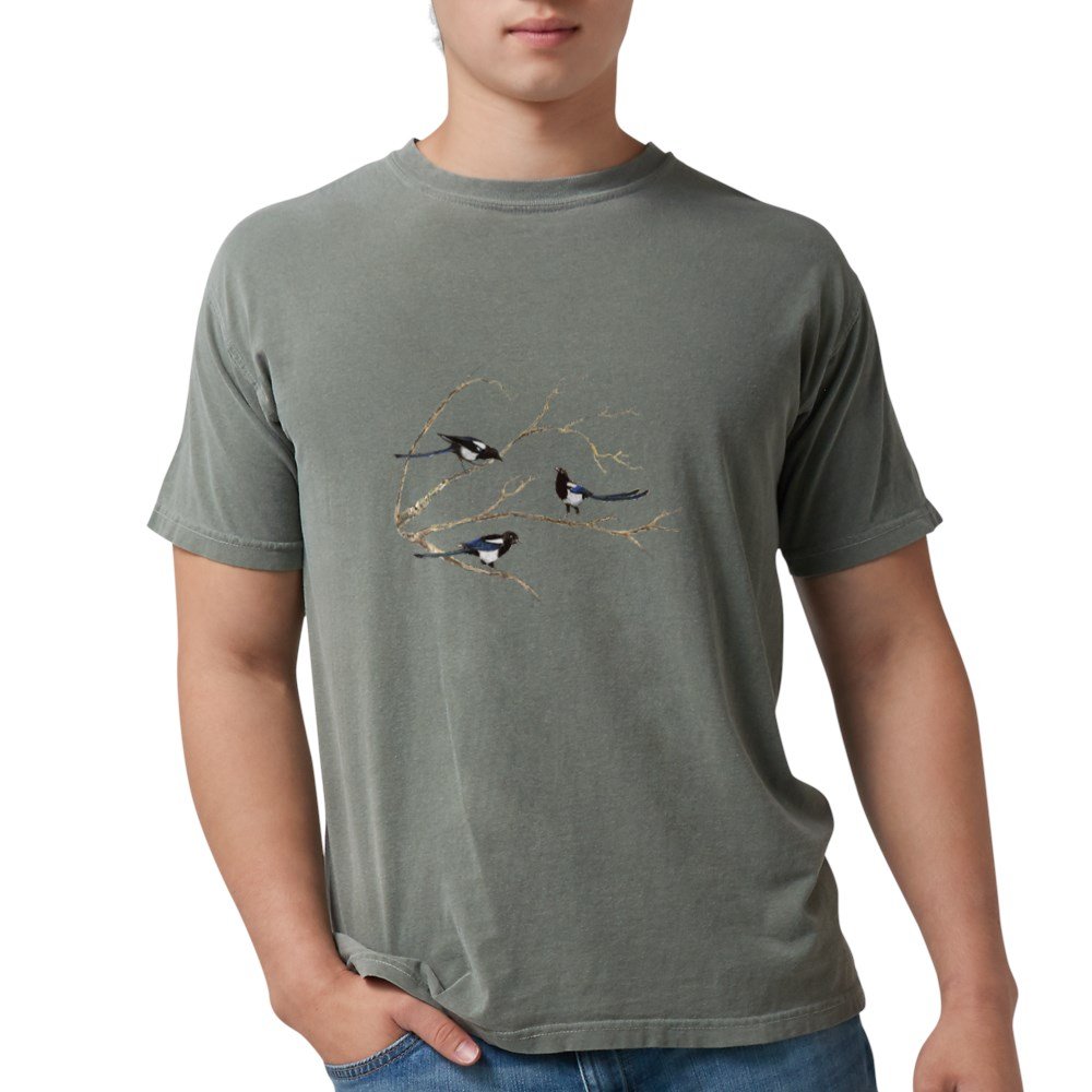Watercolor Magpie Bird Family T-Shirt - Soft Comfortable Cotton Tee for Men & Women - Perfect for Casual Wear, Family Outings & Bird Lovers