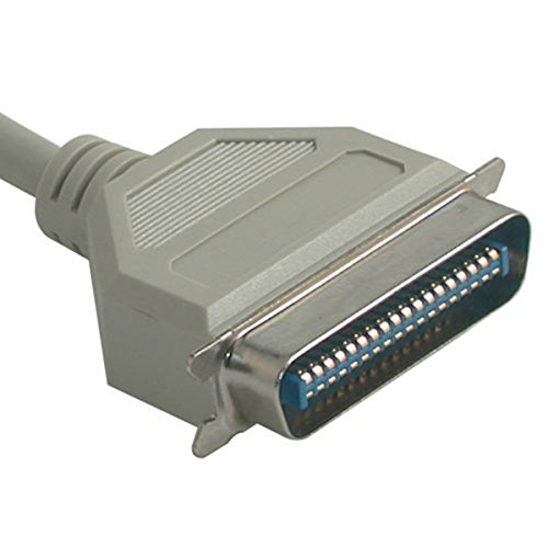 C2G 06093 30ft IEEE-1284 DB25 Male to Centronics 36 Male Parallel Printer Cable - Beige | High-Speed Data Transfer for Printers, Scanners & Legacy Devices | Office & Home Computing Setup