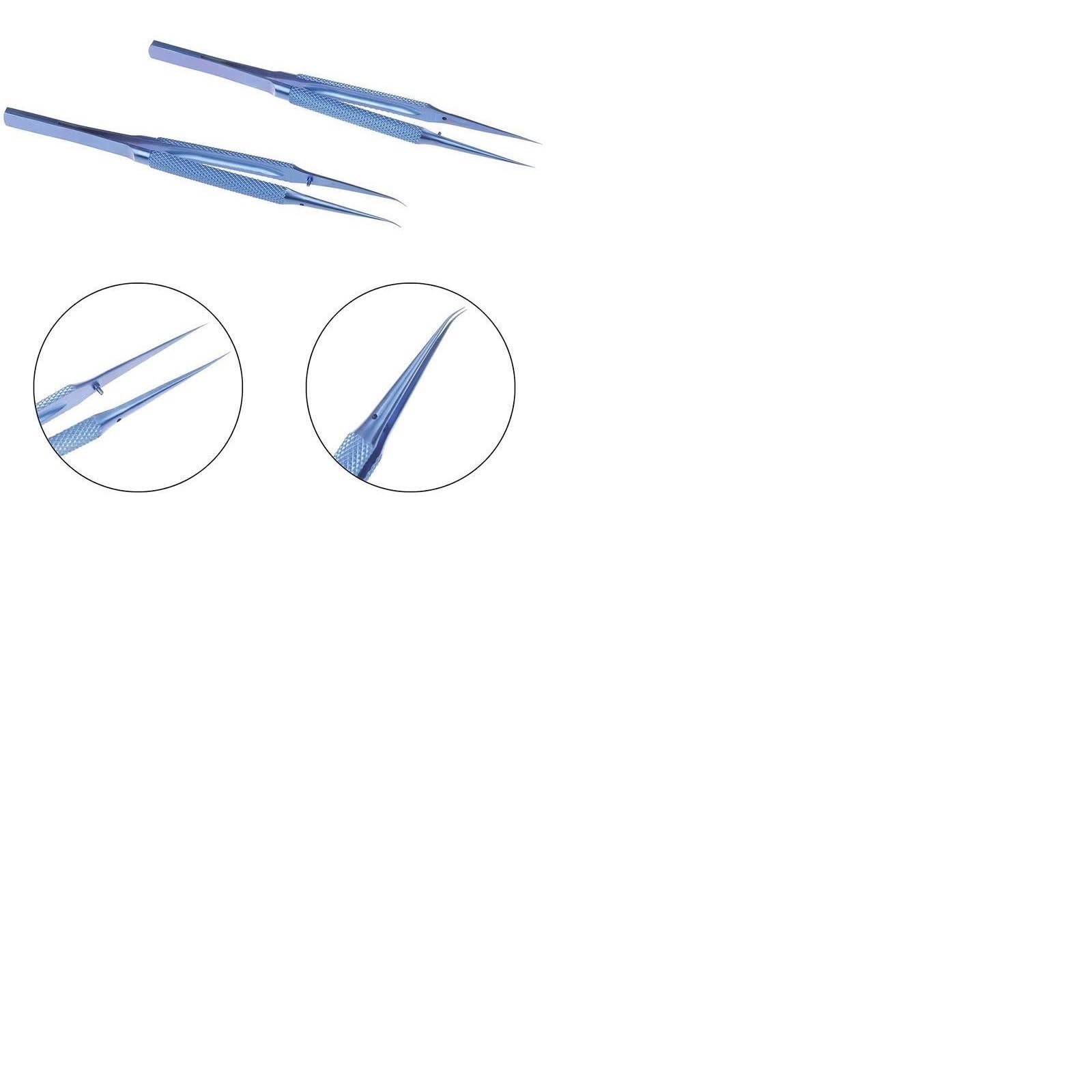 Premium Titanium Alloy Hair Removal Tweezers - Ultra Precision Slanted Edge Tweezers for Eyebrow Shaping, Splinter Removal & Beauty Tools - Perfect for Home Salon, Travel & First Aid Kit
