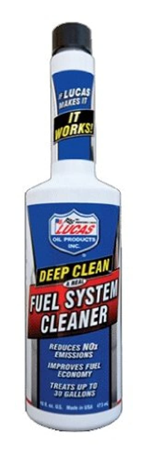 Lucas Oil 10512-12PK Deep Clean Fuel System Cleaner - 16 oz Bottle (12 Pack Case) | Removes Deposits & Improves Performance | Ideal for Cars, Trucks & Motorcycles