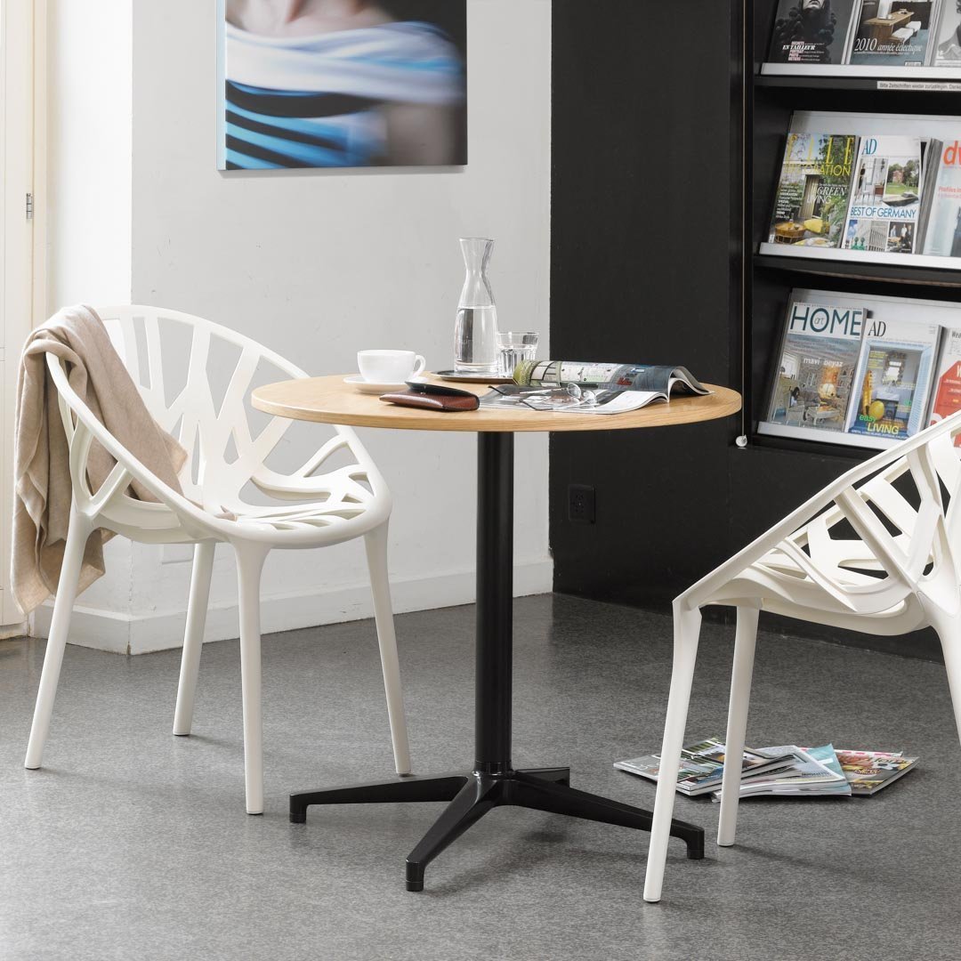 Round Bistro Table for Indoor Dining - Perfect for Small Spaces, Kitchens, and Breakfast Nooks