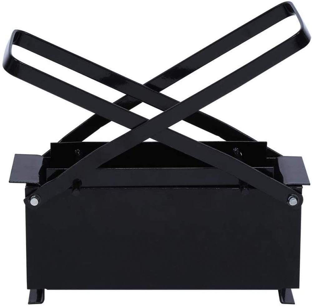 Eco-Friendly Paper Briquette Press Machine - Heavy Duty Iron Paper Log Maker for Fireplace, Wood Stove & Home Heating | DIY Recycling & Camping Fuel