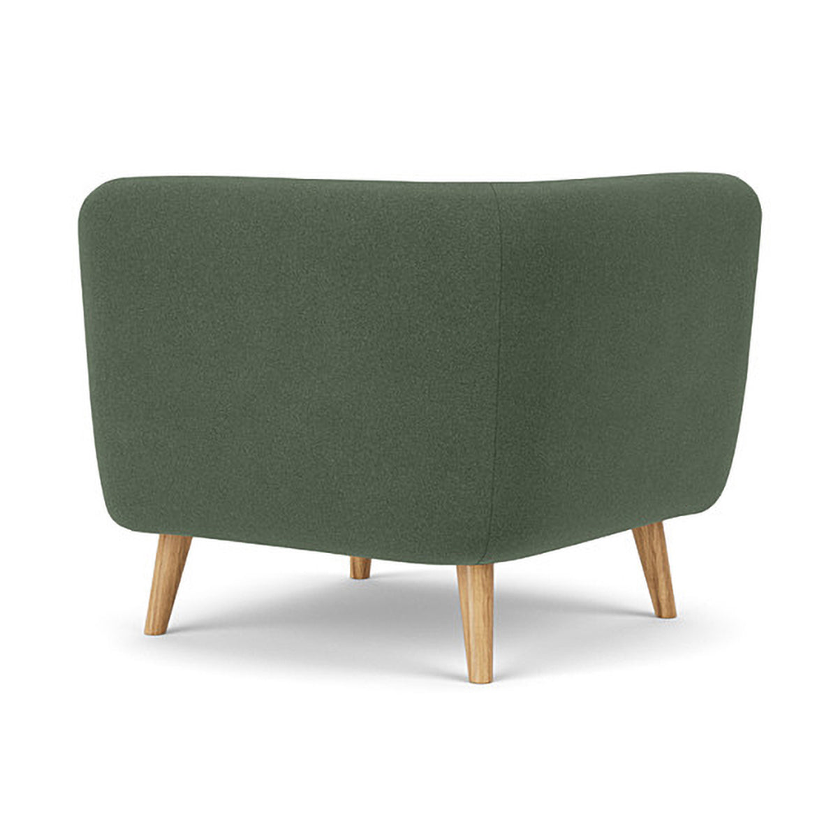 Alfred Fabric Right 1 Seater Modular Sofa - Modern Comfortable Single Chair for Living Room, Bedroom & Small Spaces