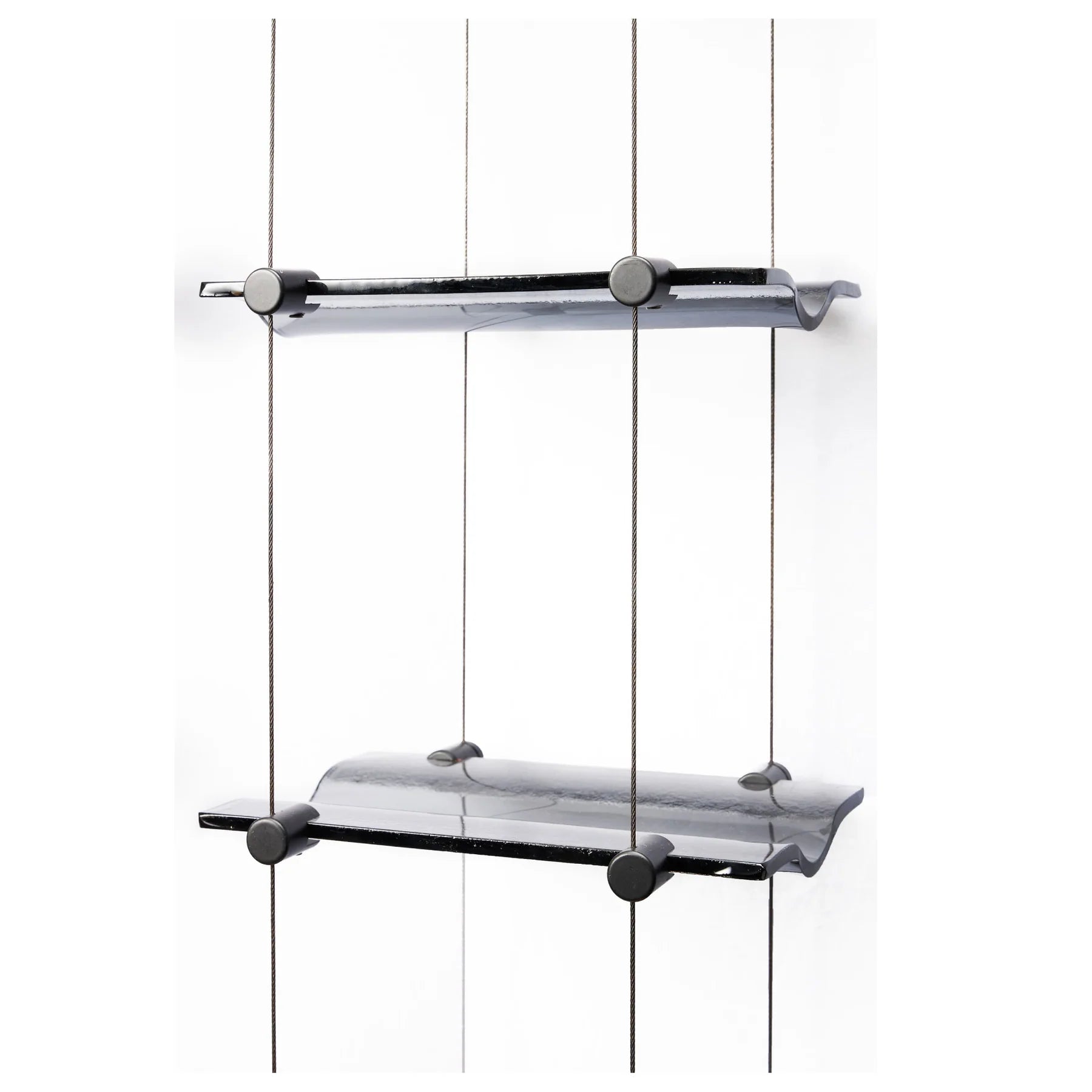 Float Light with Clear Glass and Satin Chrome Hardware