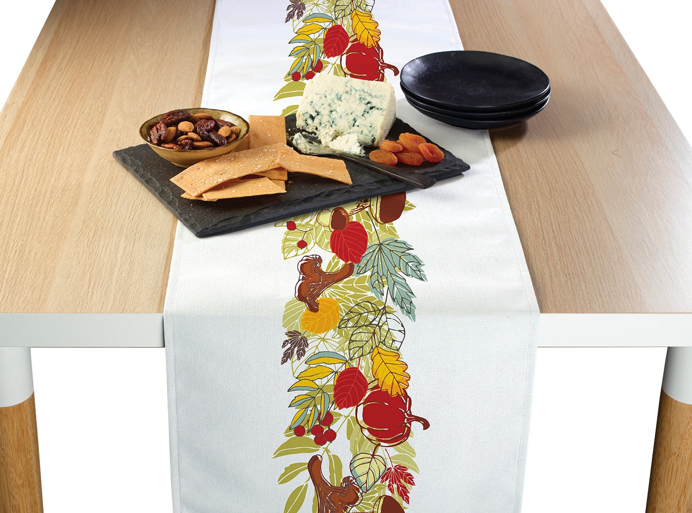 Handmade Autumn Leaf Garland Runners - Fall Table Decor for Thanksgiving, Wedding, and Home Decoration