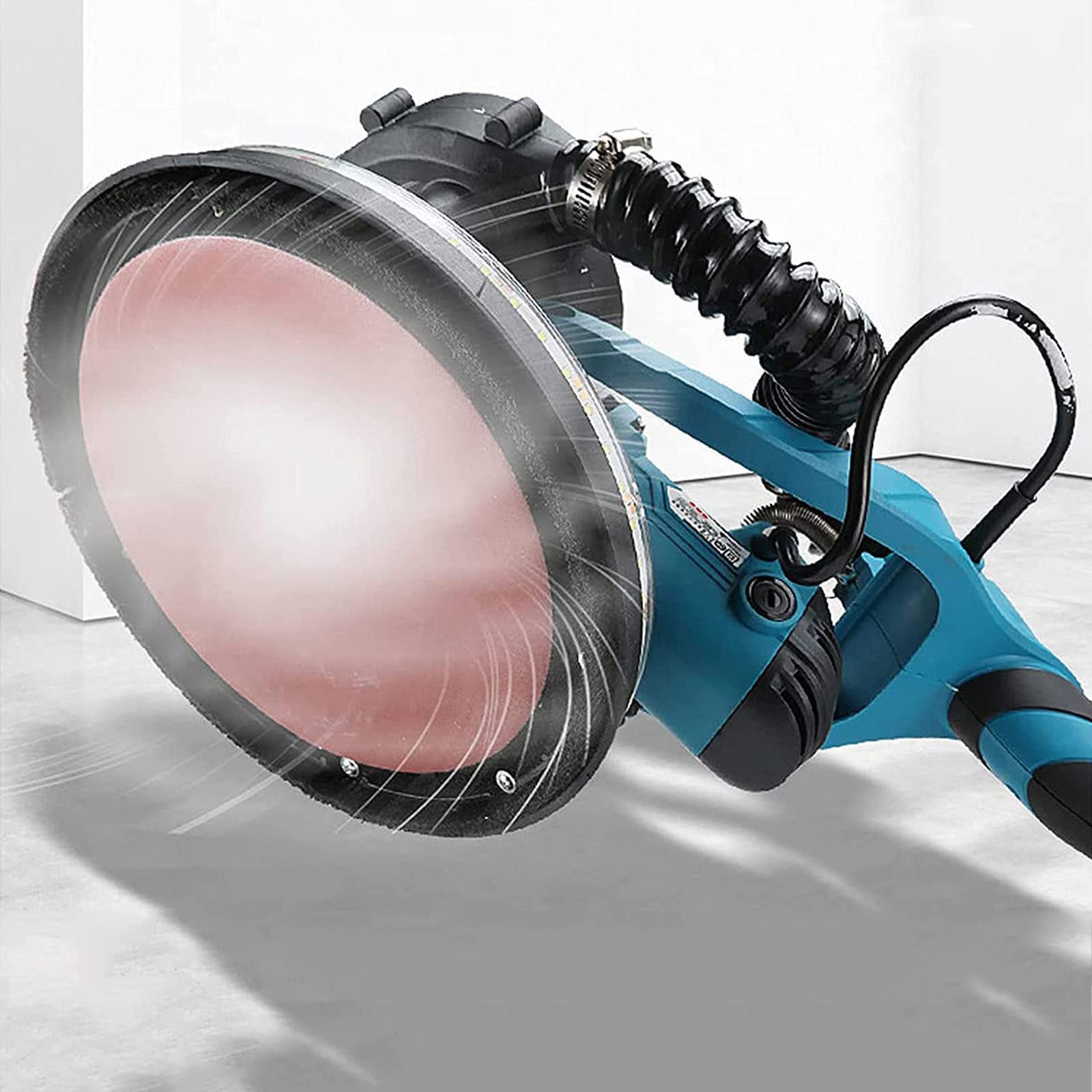 Electric Drywall Sander with Vacuum Auto Dust Collection - 1000-2100 RPM Variable Speed, LED Strip Light & Vacuum Bag - Perfect for Home Renovation, Wall Repair and Professional Sheetrock Sanding