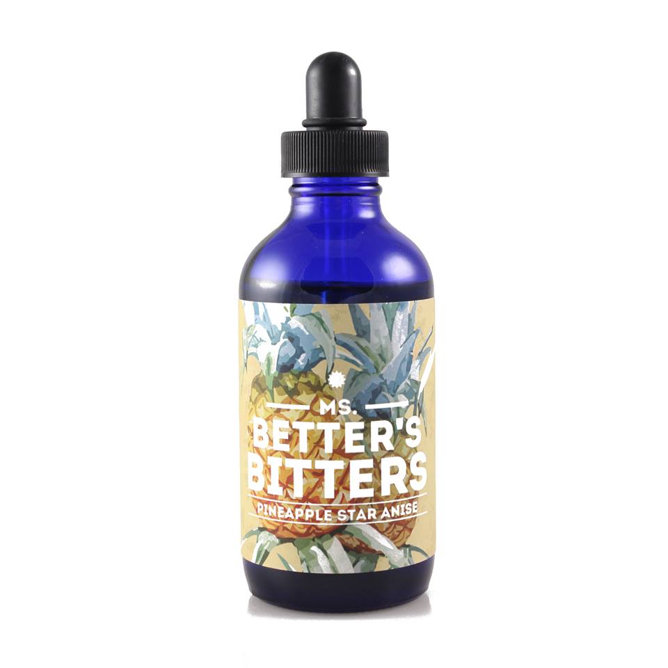 Ms Better's Bitters - Pineapple & Star Anise Flavor (4oz Bottle) | Premium Cocktail Mixer for Mojitos, Old Fashioned & Craft Cocktails | Perfect Home Bar Essential