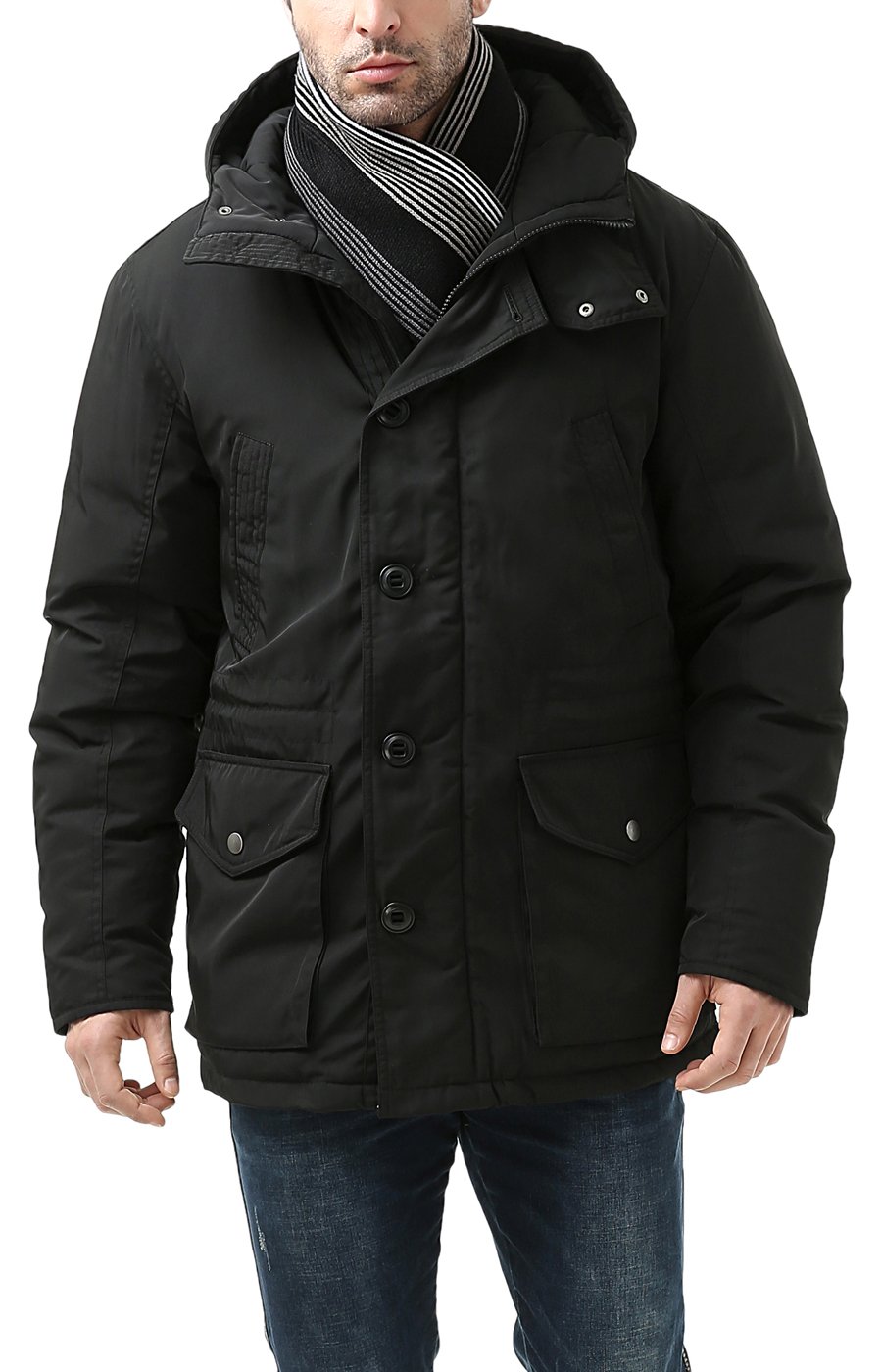 BGSD Men's Tommy Hooded Waterproof Down Parka Winter Coat - Warm Insulated Jacket for Cold Weather, Regular & Tall Sizes | Perfect for Snowboarding, Skiing & Outdoor Activities
