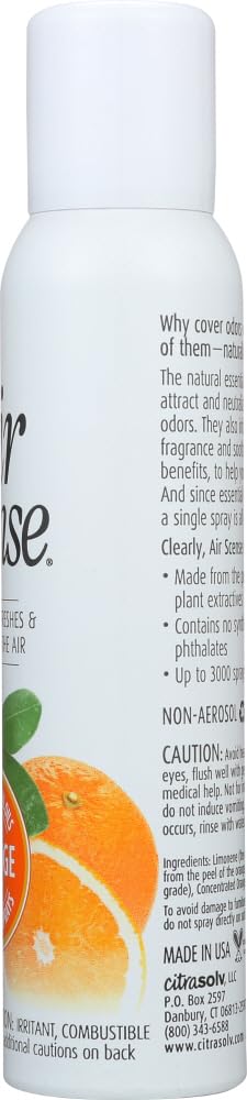 Air Scense Natural Air Freshener - Orange Scent, 7 oz | Long-Lasting Fragrance for Home, Office & Car | Eliminates Odors & Freshens Air Naturally