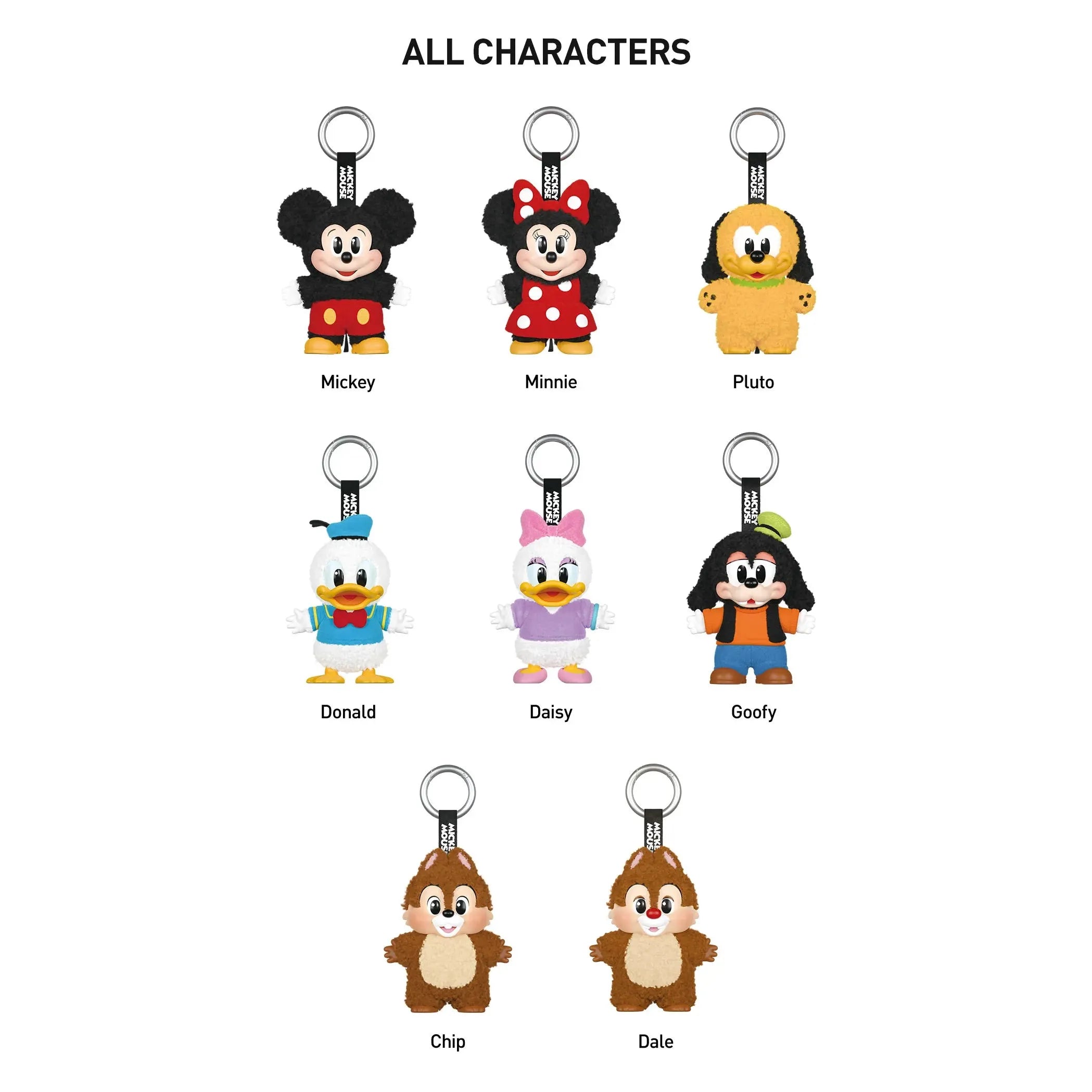 POP MART Disney Mickey Mouse Family Series Plush Keychain Blind Box - Cute Collectible Toy for Gifts, Home Decor & Travel Accessories