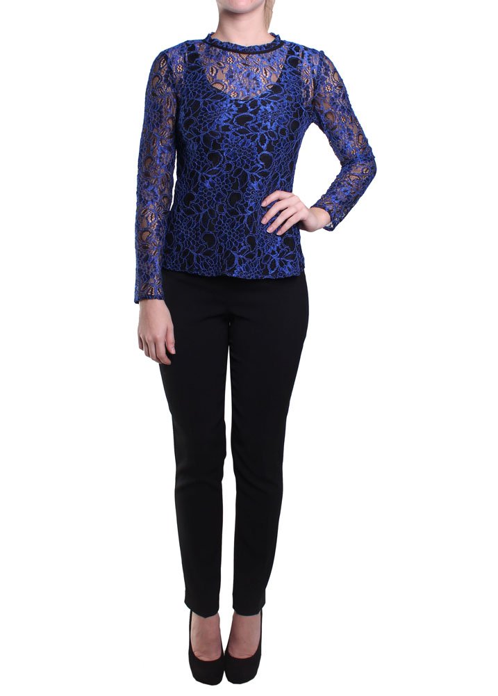 Ted Baker Women's Elegant Lace Long Sleeve Blouse - Perfect for Office Wear, Date Nights & Special Occasions