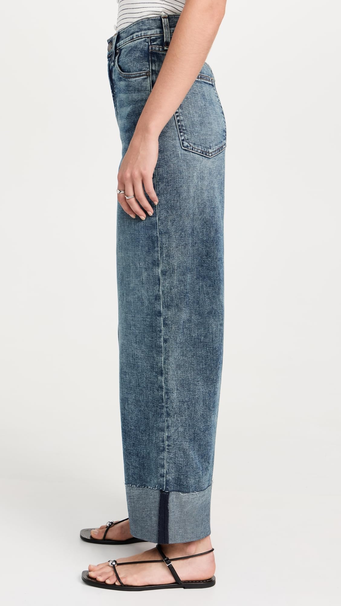 rag & bone Women's Sofie High Rise Wide Leg Jeans - Premium Denim Pants for Casual & Office Wear | Comfortable Stretch Jeans for Women | Fashionable Wide Leg Trousers for Everyday Style