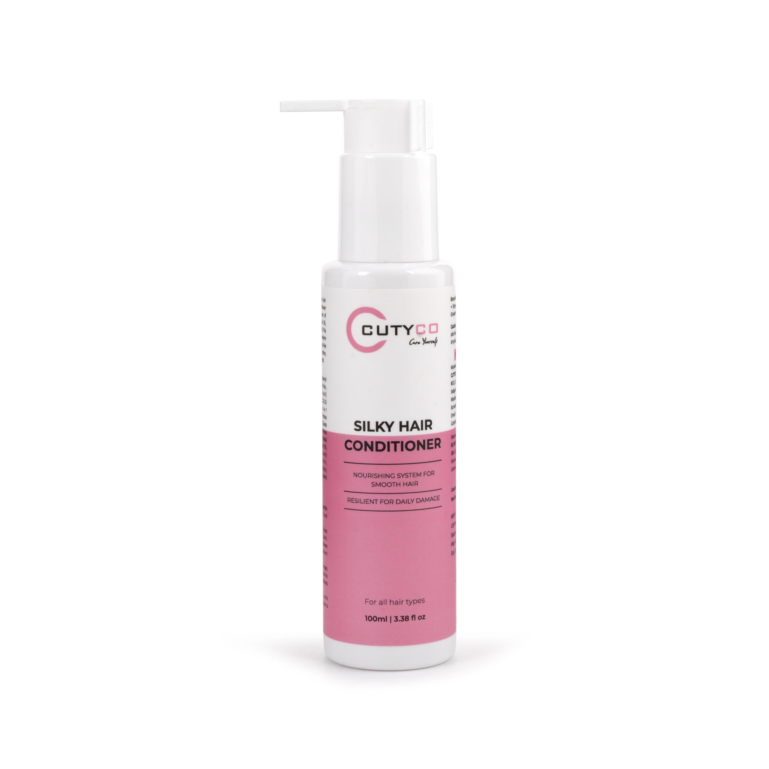 CUTYCO Silky Hair Conditioner for Dry & Frizzy Hair - Sulfate & Paraben Free Deep Moisturizing Treatment - Improves Hair Texture for Softer, Shinier Locks - 100ml (3.4oz) - Unisex Hair Care for Women & Men - Perfect for Daily Use, Salon-Like Results at Home