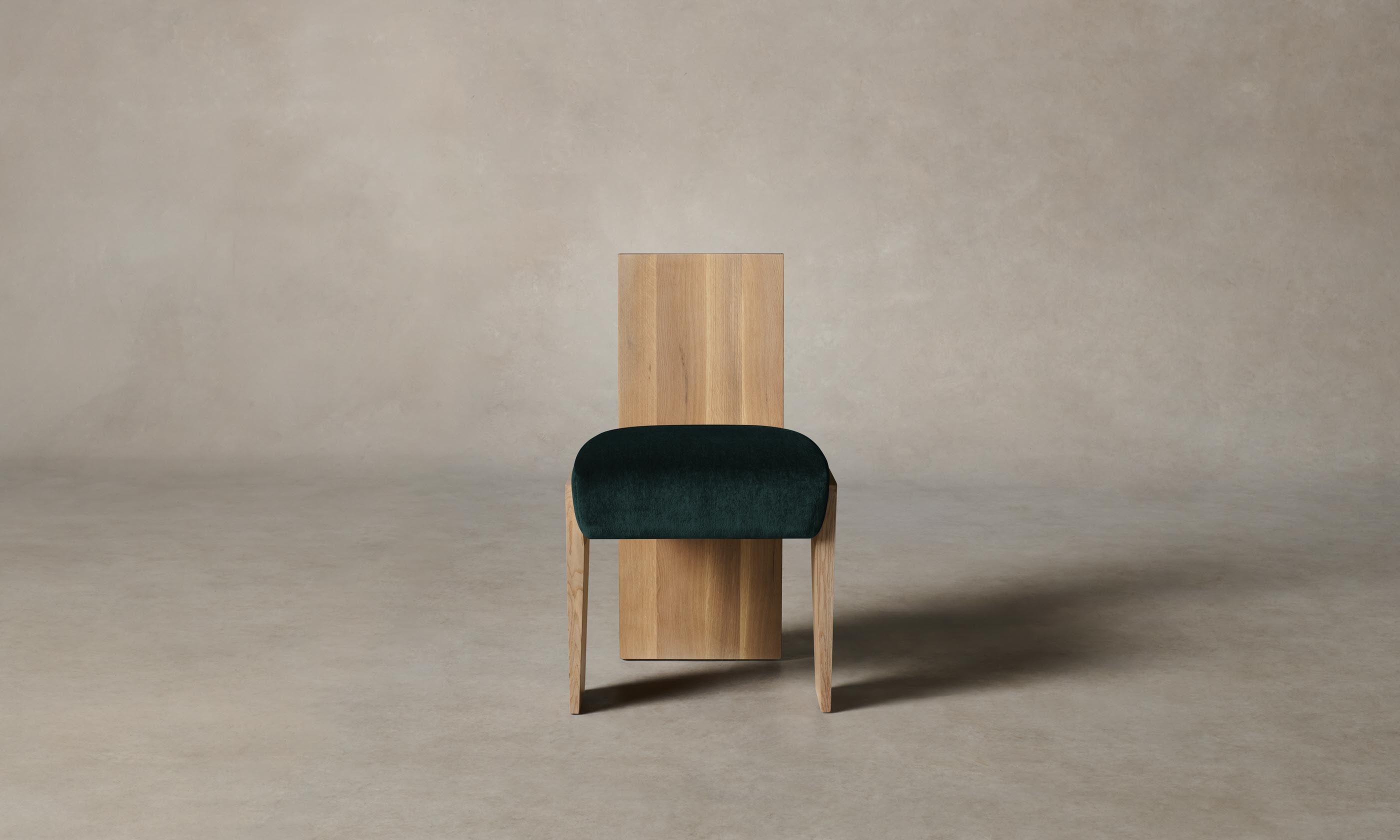 Garrett Dining Chair - Performance Velvet Upholstered Emerald Green Seat - Perfect for Modern Dining Rooms & Kitchen Breakfast Nooks