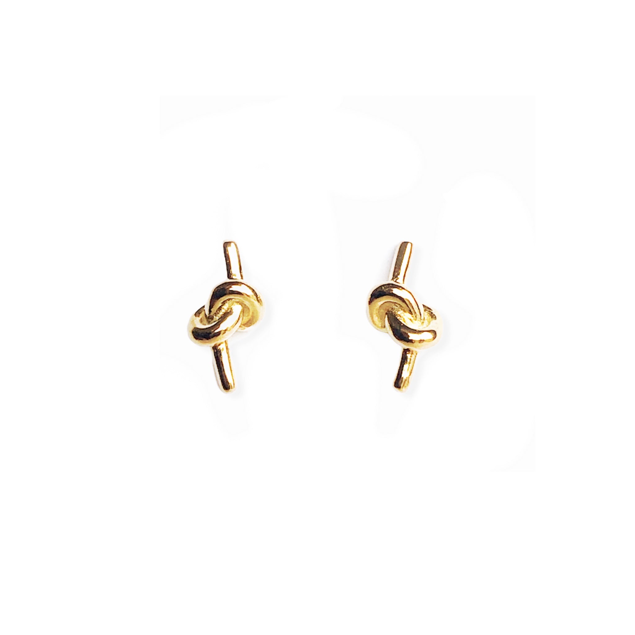 Forever Knot Stud Earrings for Women - Sterling Silver Small Knot Earrings - Dainty Minimalist Jewelry for Everyday Wear, Gift Giving & Special Occasions
