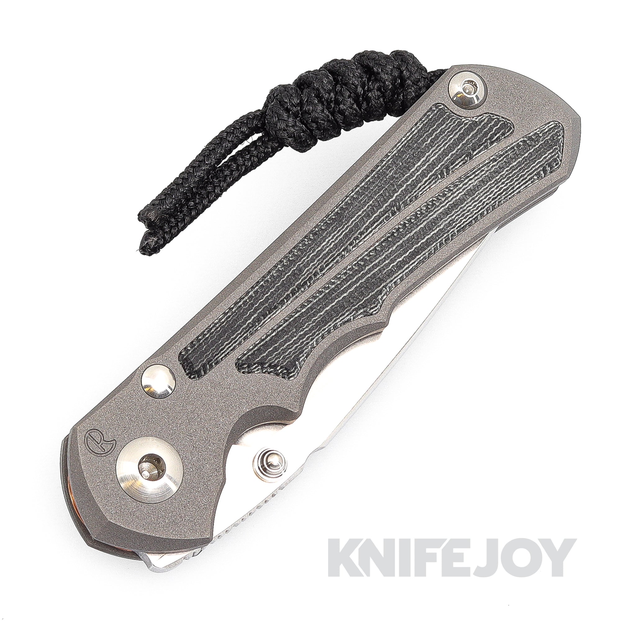 Chris Reeve Small Inkosi Folding Knife - Magnacut Drop Point Blade, Black Canvas Micarta Inlay & Titanium Handles | EDC, Outdoor Survival, Camping & Tactical Use