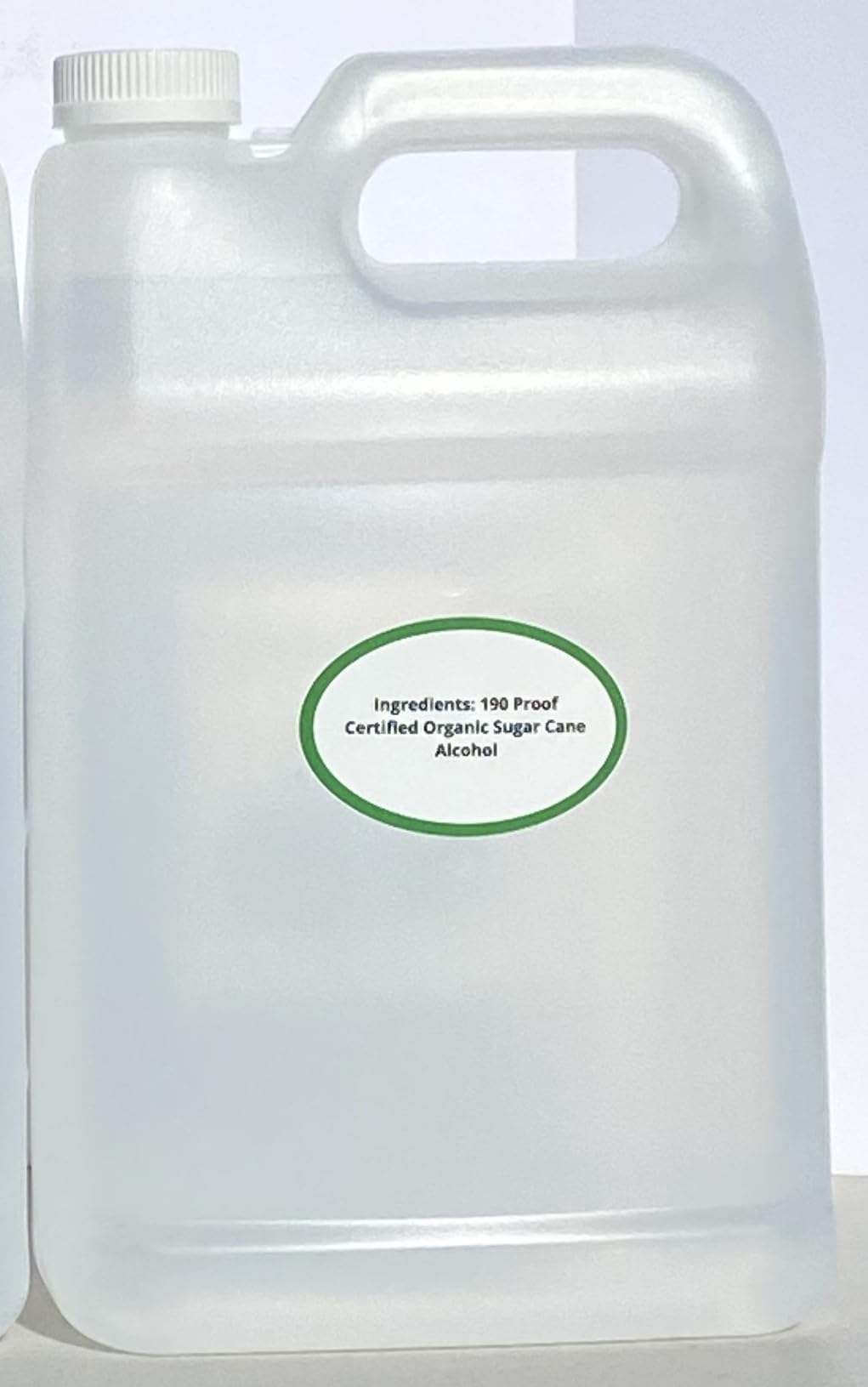 190 Proof Pure Sugarcane Alcohol - 1 Gallon (128 oz) for Distilling, Extracts & Cleaning | High Purity Ethanol for DIY Projects, Herbal Tinctures & Sanitizing