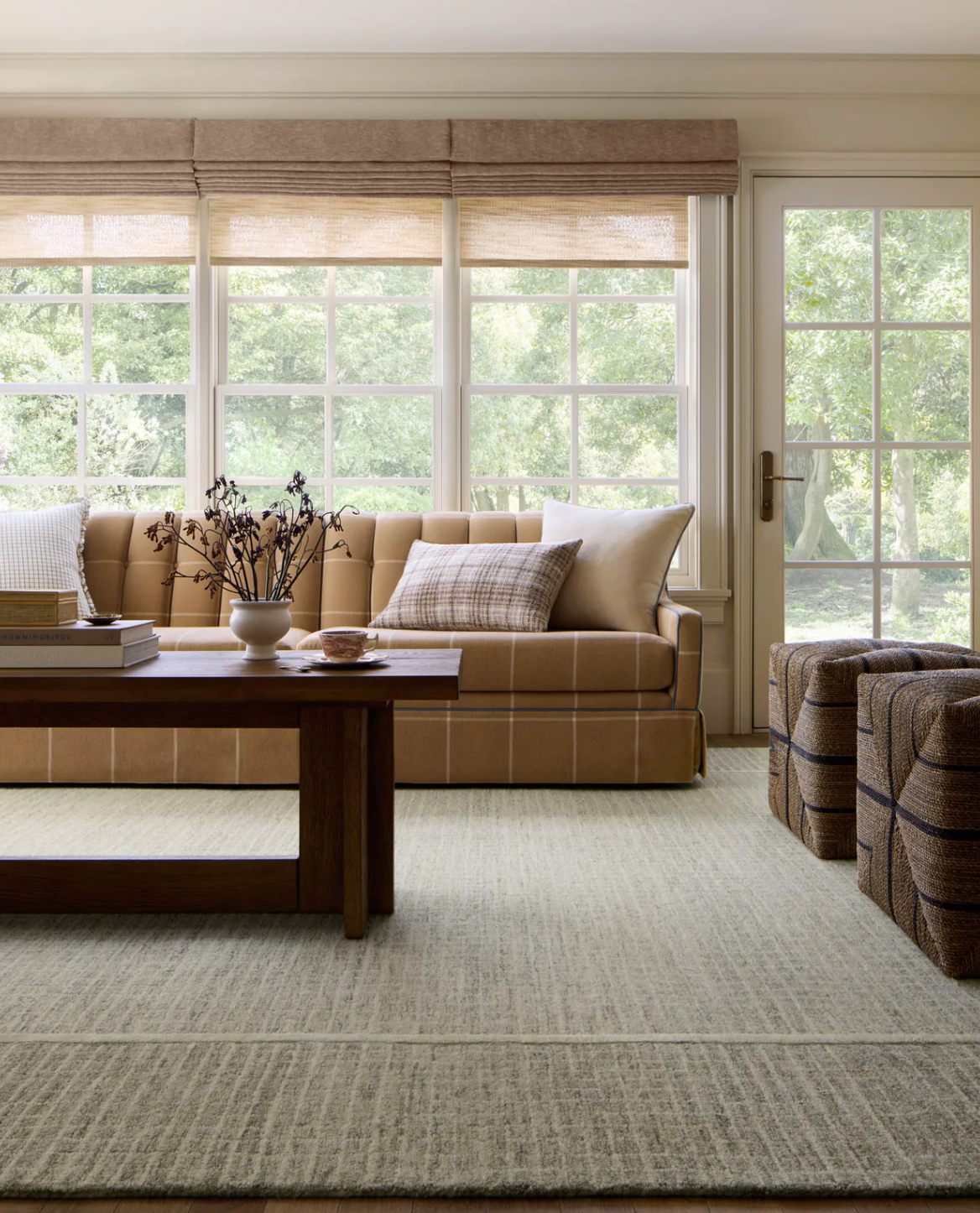 Briggs Sage & Ivory Area Rug - Soft Modern Boho Chic Rug for Living Room, Bedroom, or Nursery - Eco-Friendly & Non-Slip