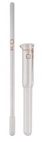 885500-0022 All Glass Potter-Elvehjem Tissue Grinder with Pestle, 8ml Capacity, Size 22 - Laboratory Homogenizer for Cell Disruption & Sample Preparation in Biology Research