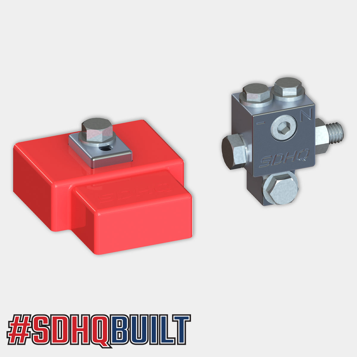 21-24 Ford Raptor SDHQ Built Billet Battery Terminal Kit - Heavy Duty Upgrade for Off-Road & Performance Trucks