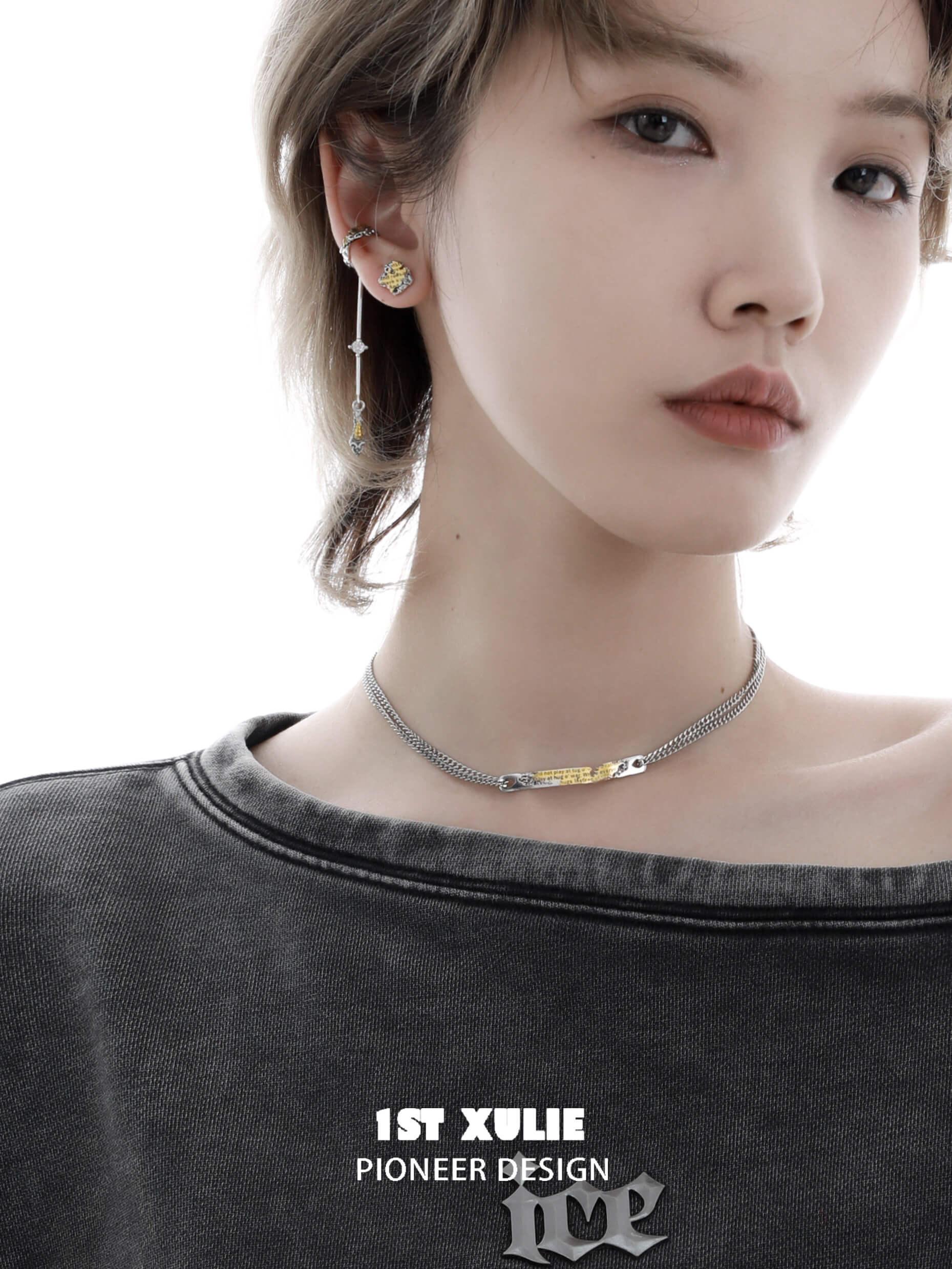 Immortal Lover S925 Sterling Silver Nameplate Necklace - Personalized Custom Name Jewelry for Women - Perfect Gift for Anniversary, Valentine's Day & Romantic Occasions
