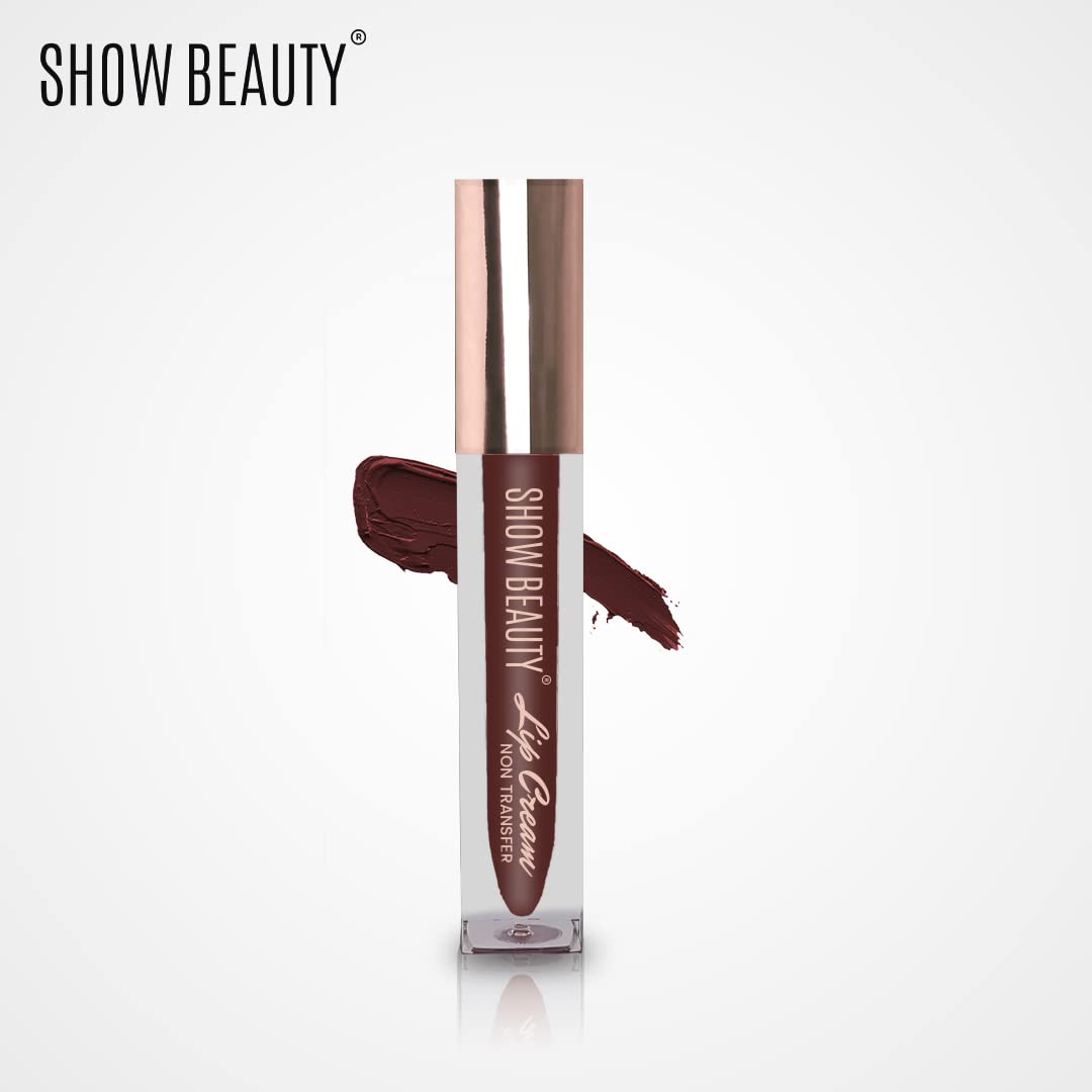 SHOW BEAUTY Hydrating Lipstick for Women - Long Lasting, Non-Sticky, Smooth Glide Formula (4ml) in Rich Coffee Shade - Perfect for Daily Wear, Date Night & Special Occasions