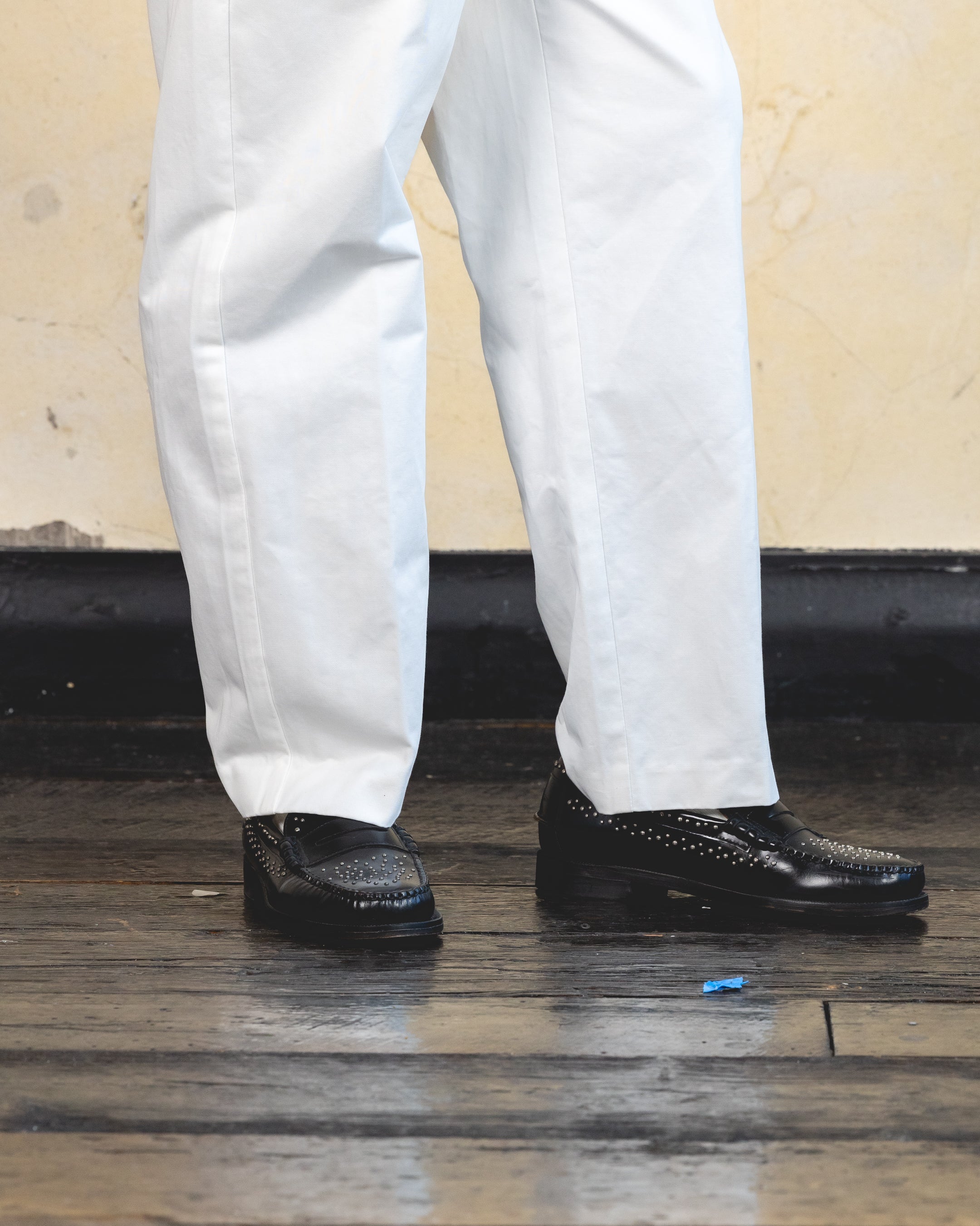 404 Studio High Waist Trousers for Women - Off White Casual Pants | Comfortable Office Wear & Everyday Outfit