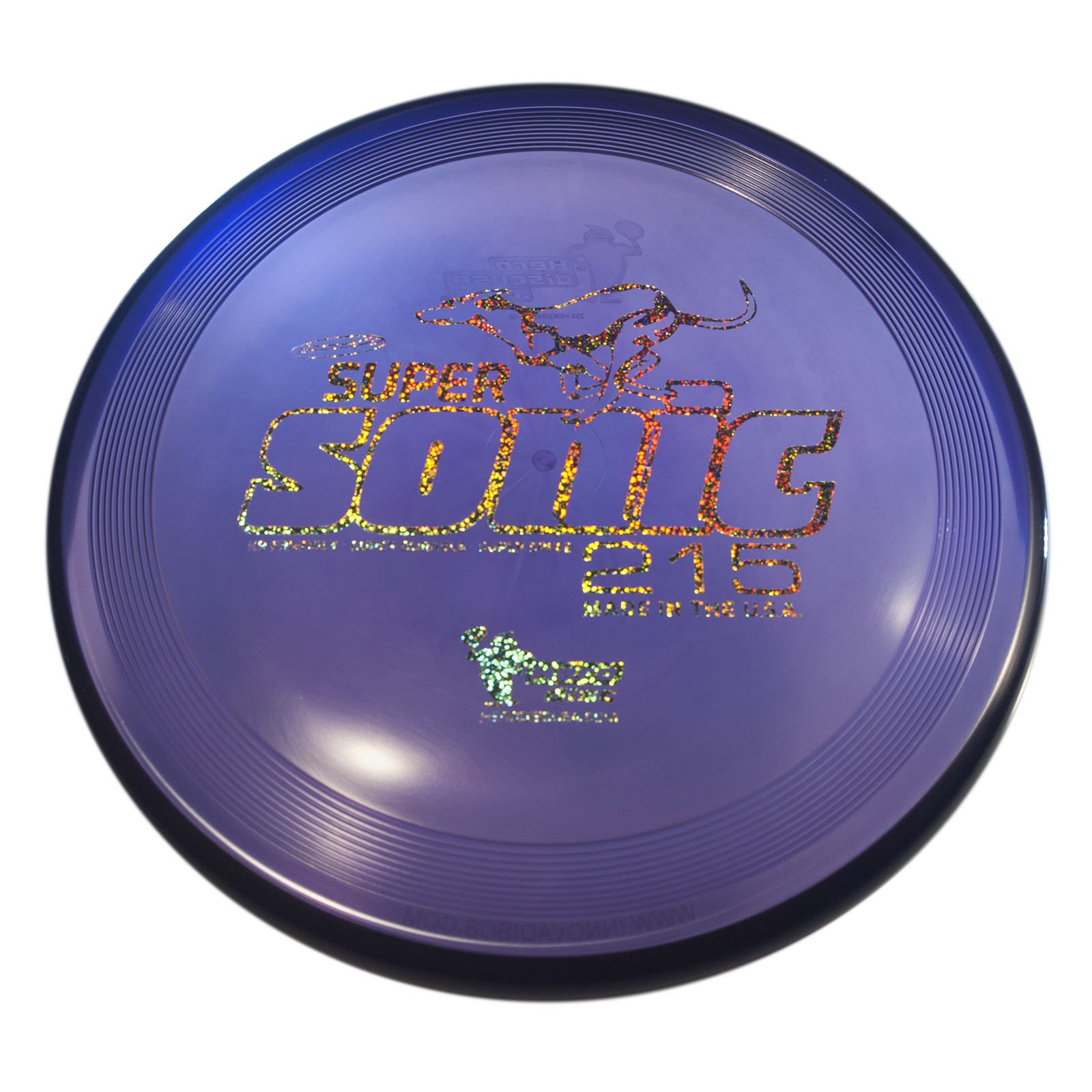Hero Super Sonic 215 K-9 Candy Material Dog Flying Disc - Durable Fetch Toy for Outdoor Play, Training & Beach Fun with Your Pet