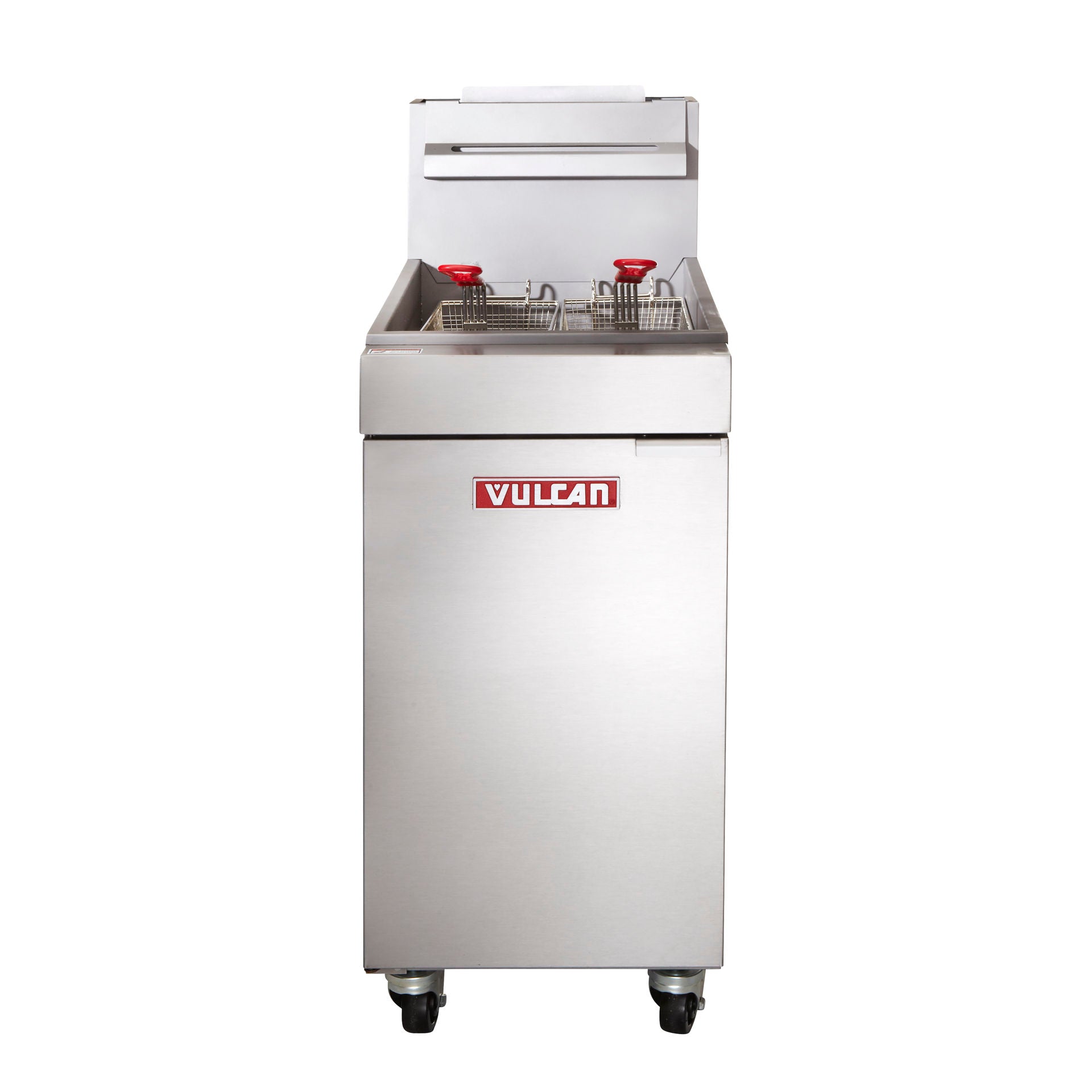 Vulcan 35 40 lb Commercial Floor Fryer - 90,000 BTU Natural Gas Deep Fryer for Restaurants, Fast Food & Catering Businesses - Perfect for High-Volume Cooking & Crispy Fried Foods