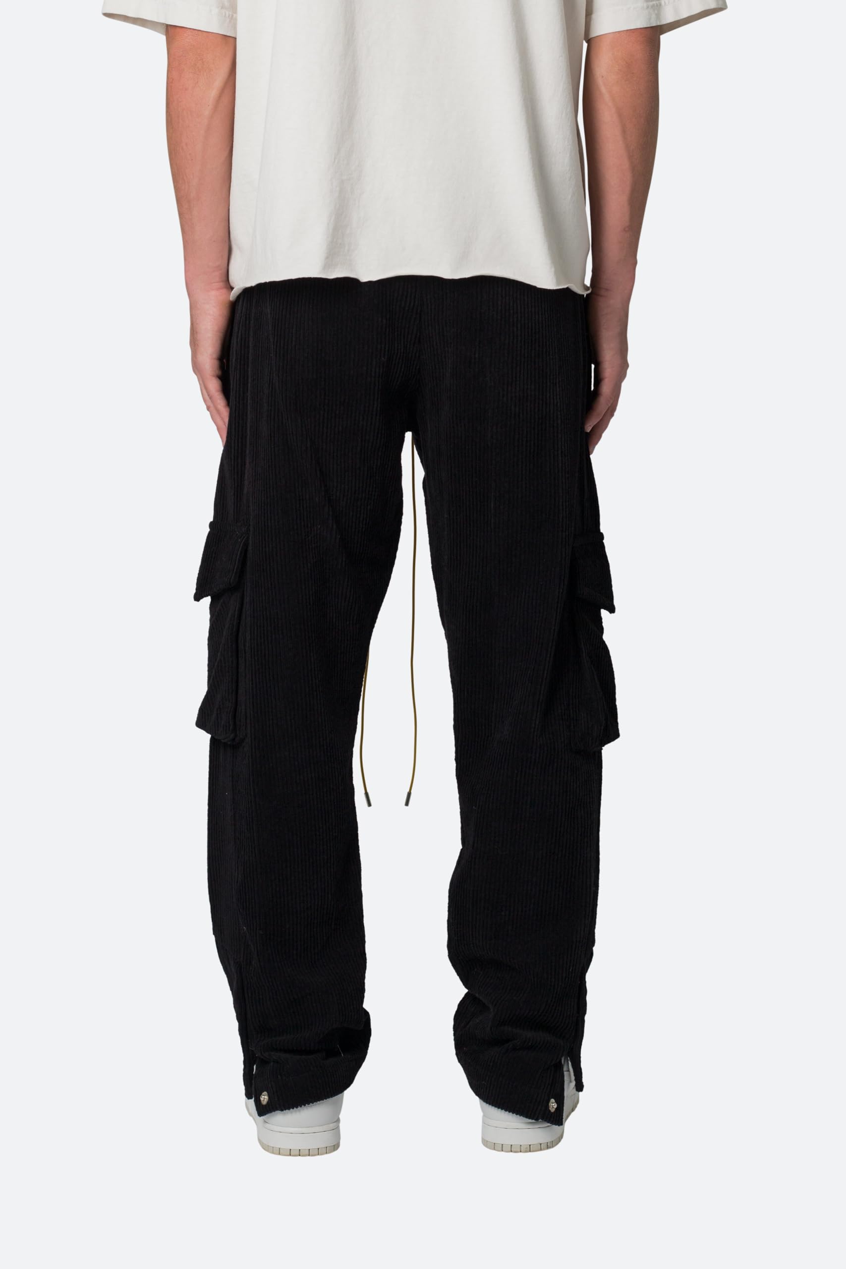 mnml Men's Corduroy Snap II Cargo Pants - Stylish & Comfortable Utility Pants for Streetwear, Casual Outfits & Urban Fashion | Perfect for Everyday Wear, Work & Outdoor Activities