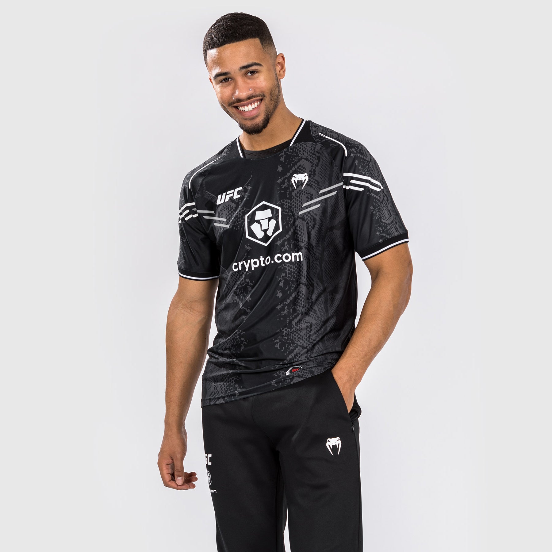 Venum UFC Adrenaline Authentic Fight Night Walkout Jersey for Men - Black | MMA Training, UFC Events & Sports Fan Apparel