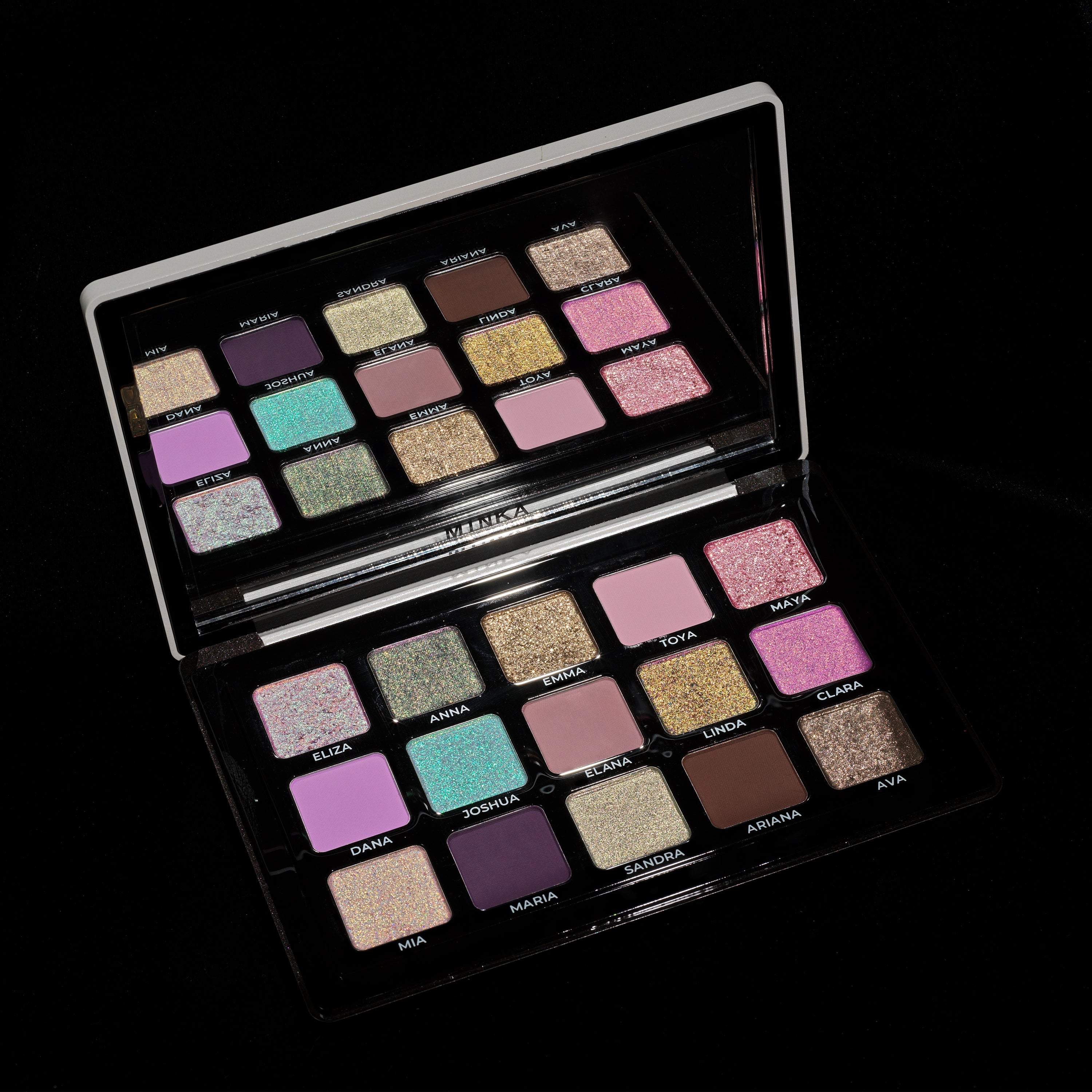 Minka Eyeshadow Palette - 12 Highly Pigmented Matte & Shimmer Eyeshadows for Professional Makeup | Perfect for Day to Night Looks, Parties & Special Occasions