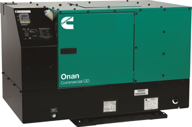New Cummins Onan QD 6000 6kW Diesel Generator - 6.0HDKAV 41934 Commercial Mobile Single Phase 120V - Perfect for Job Sites, RV Power & Emergency Backup