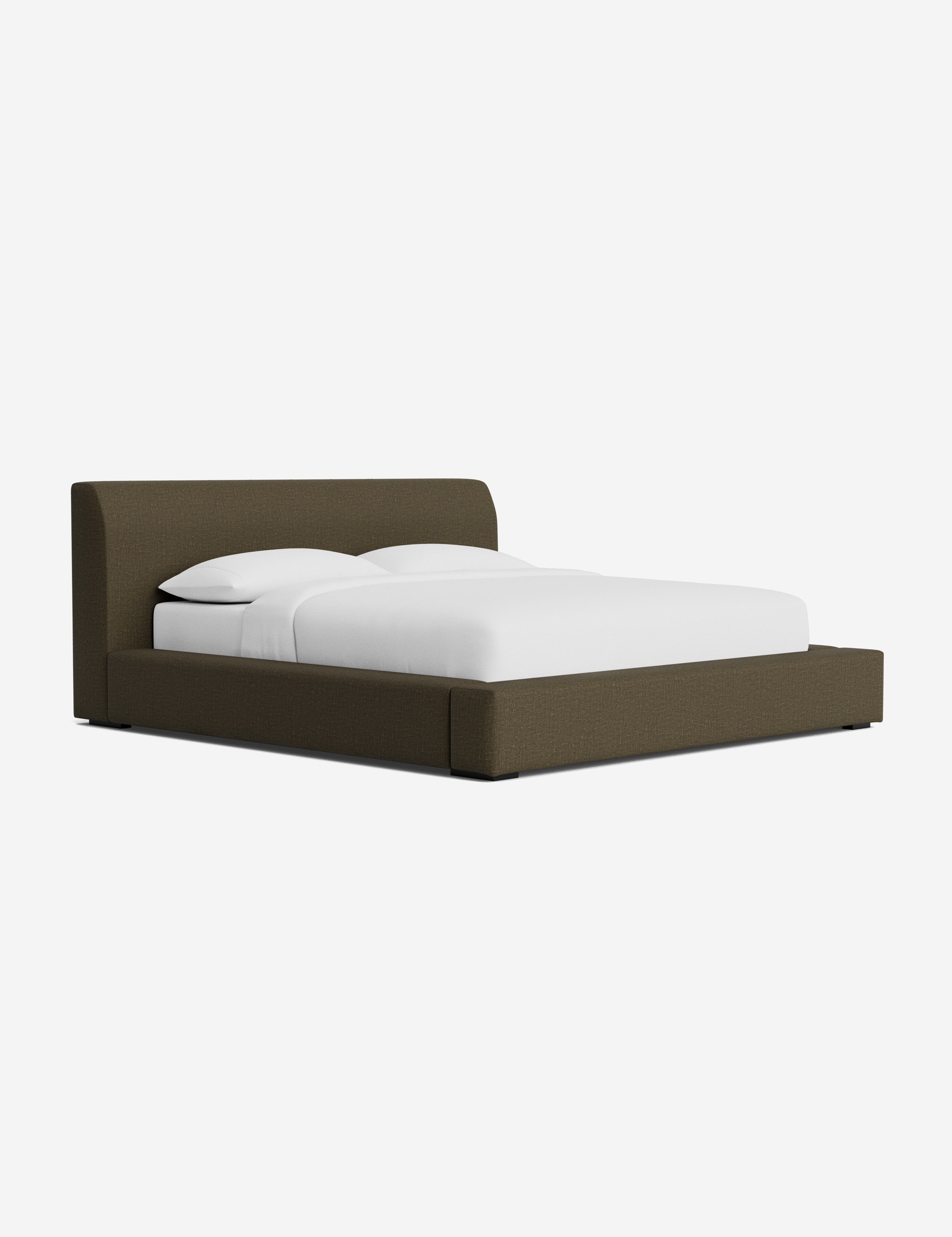 Clayton Platform Bed Frame - Modern Minimalist Wooden Bed with Sturdy Support - Perfect for Bedrooms, Guest Rooms & Small Spaces