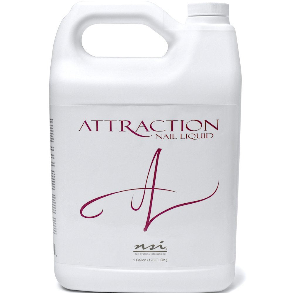 NSI ATTRACTION Professional Acrylic Nail Liquid for Strong & Durable Nail Extensions - Perfect for Salon, Home Manicures & Nail Art